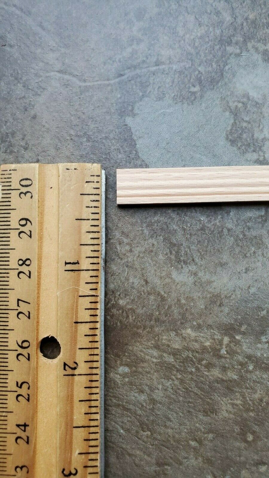 Dollhouse Window Casing or Baseboard Trim Molding 3/8" wide x 18" long 1:12 Scale 70305 - Image 2