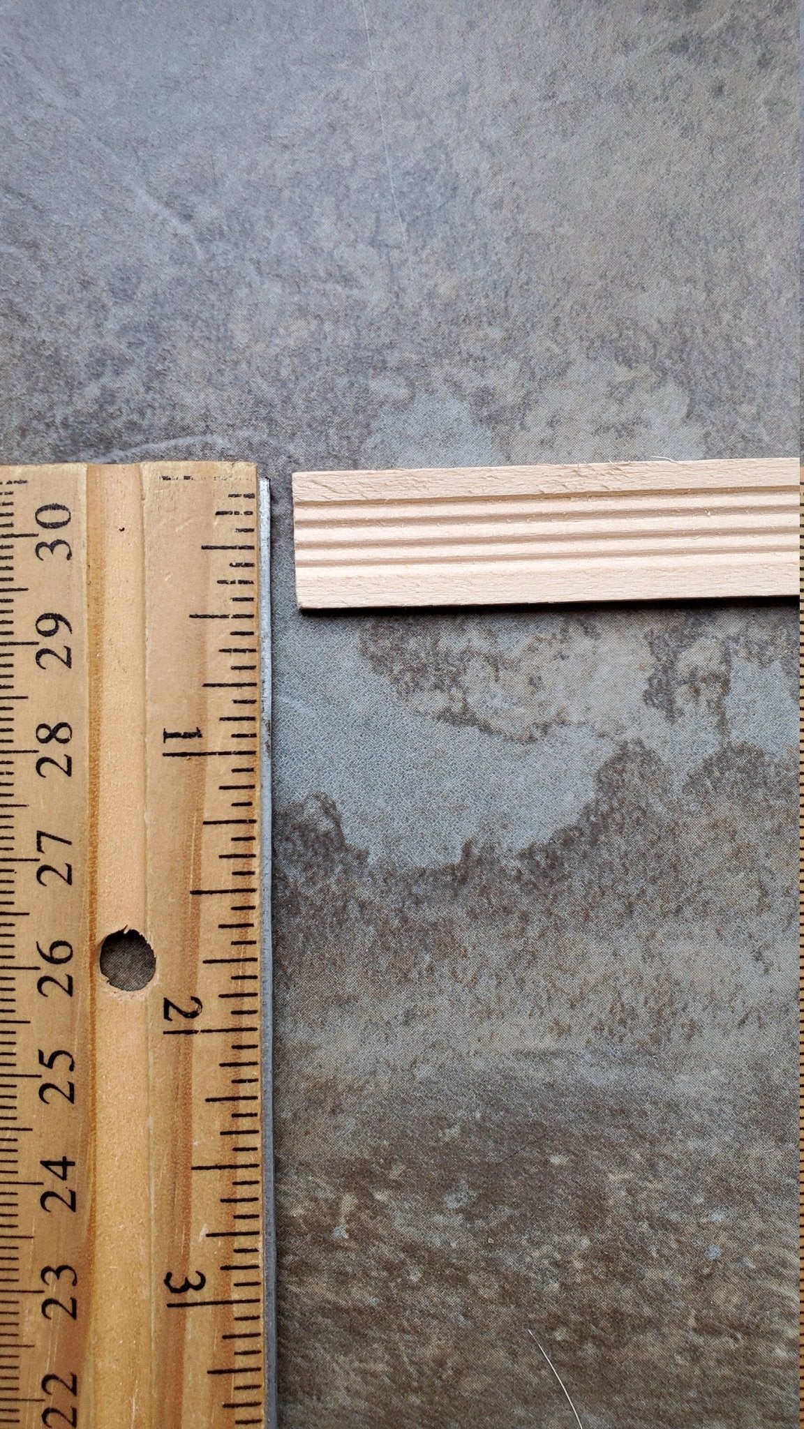Dollhouse Miniatures Baseboard Trim or Molding 1/2" wide x 14" long 1:12 Scale - Image 2