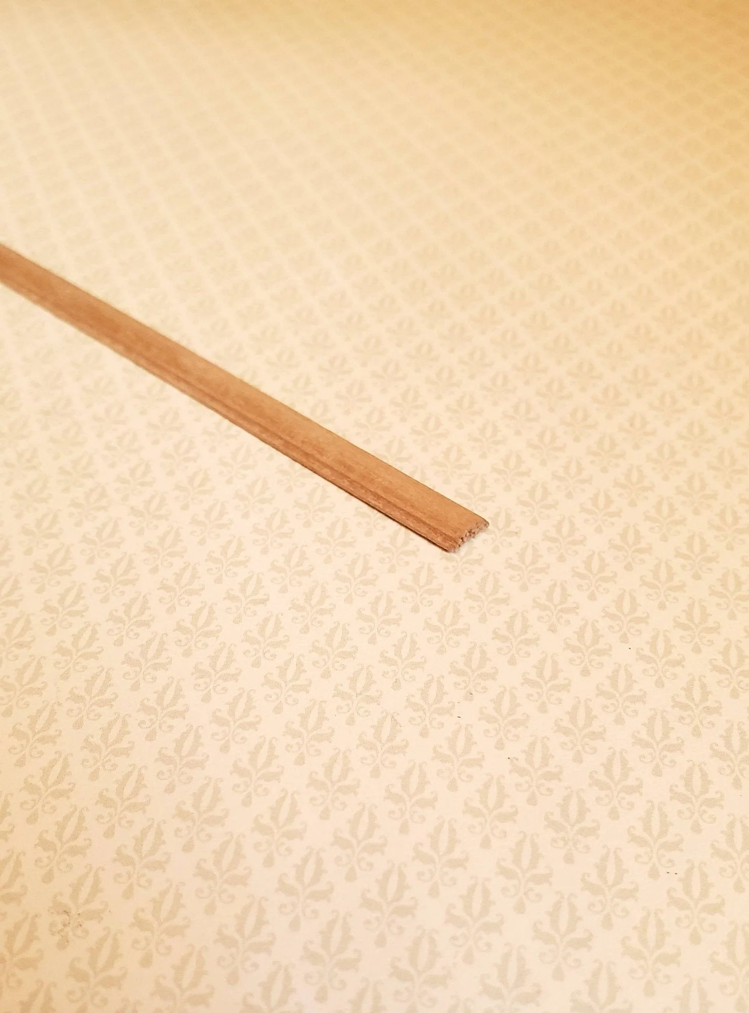 Dollhouse Miniatures Chair Rail or Trim Molding 1/4" wide x 18" long 1:12 Scale