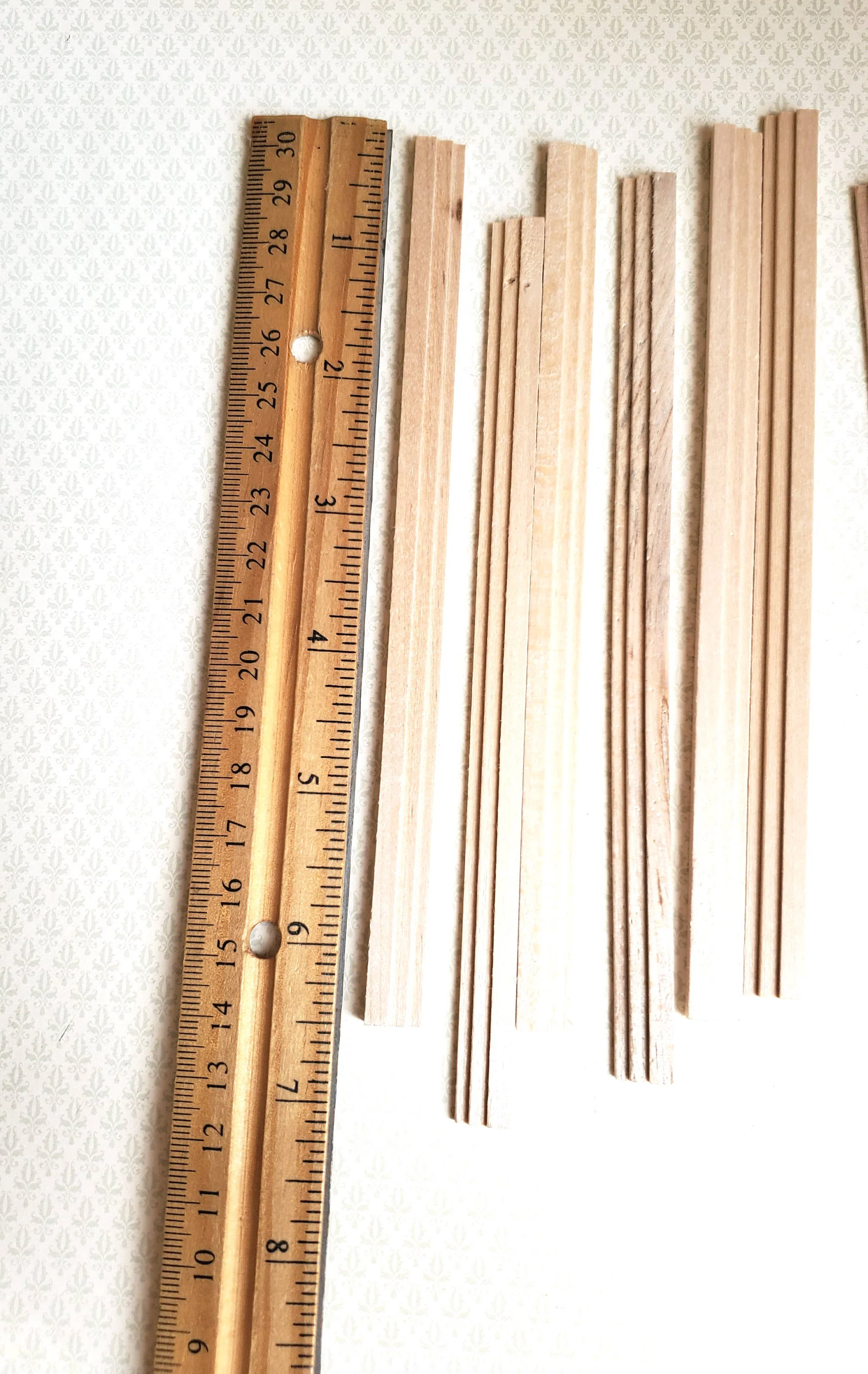 Dollhouse Miniatures Cornice Crown or Window Trim 6" x12 Pieces 1:12 Scale Building 70232 - Image 3