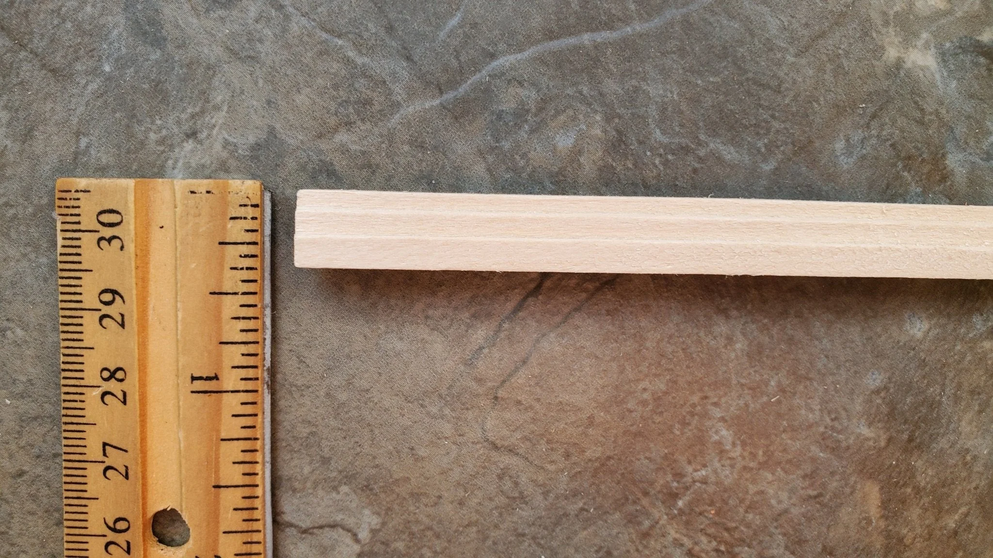 Dollhouse Miniatures Crown Molding Trim Cornice 3/8" wide x 18" long 1:12 Scale - Image 3