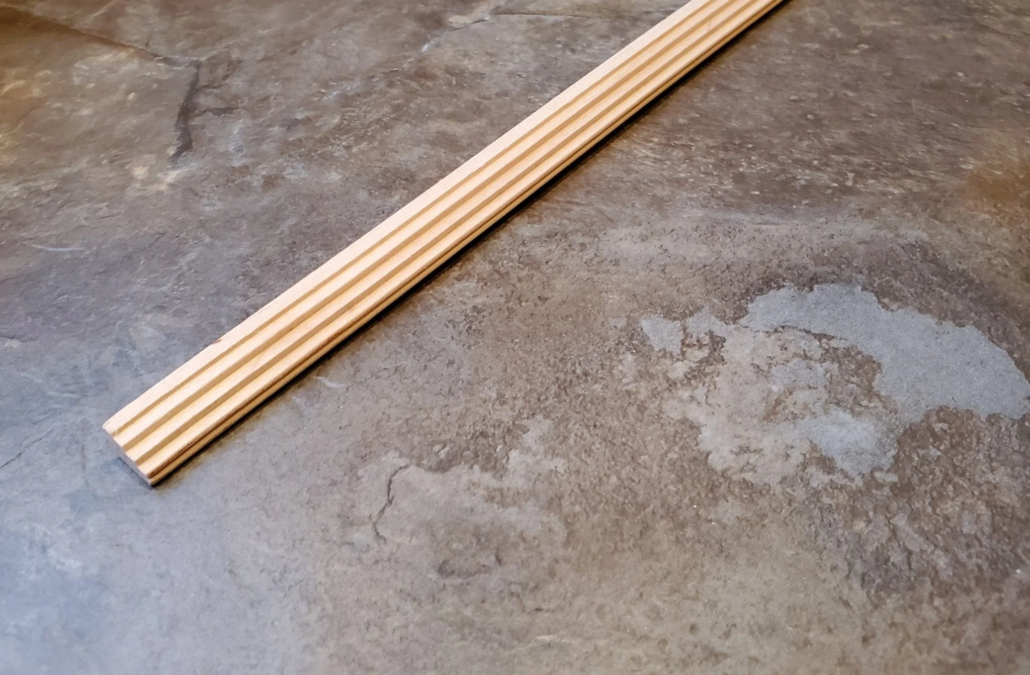 Dollhouse Step Crown Molding Trim Cornice 3/8" wide x 18" long 1:12 Scale - Image 2