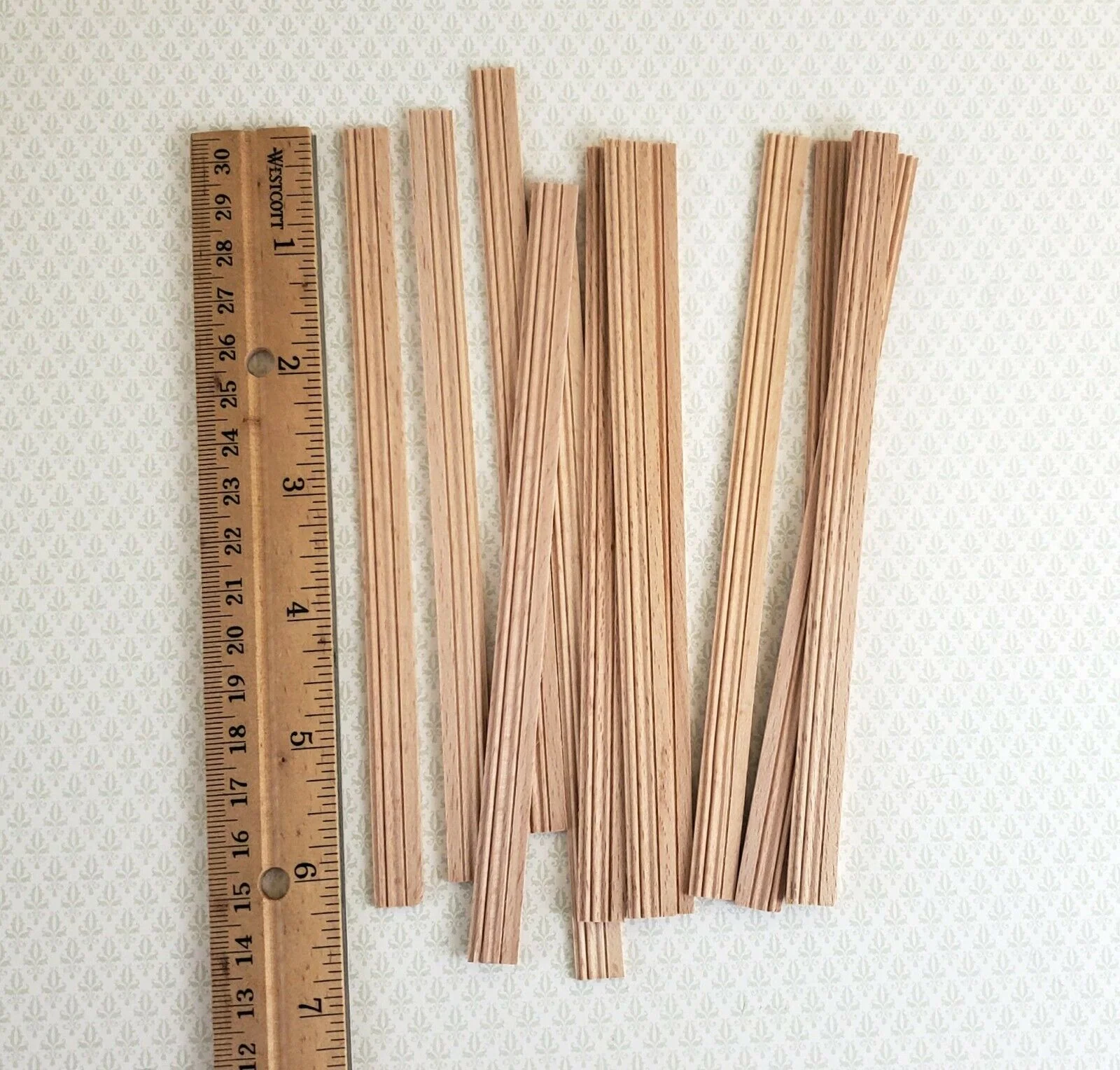 Dollhouse Miniatures Window Casing 6" Trim x12 Pieces 1:12 Scale CLA77056 - Image 2