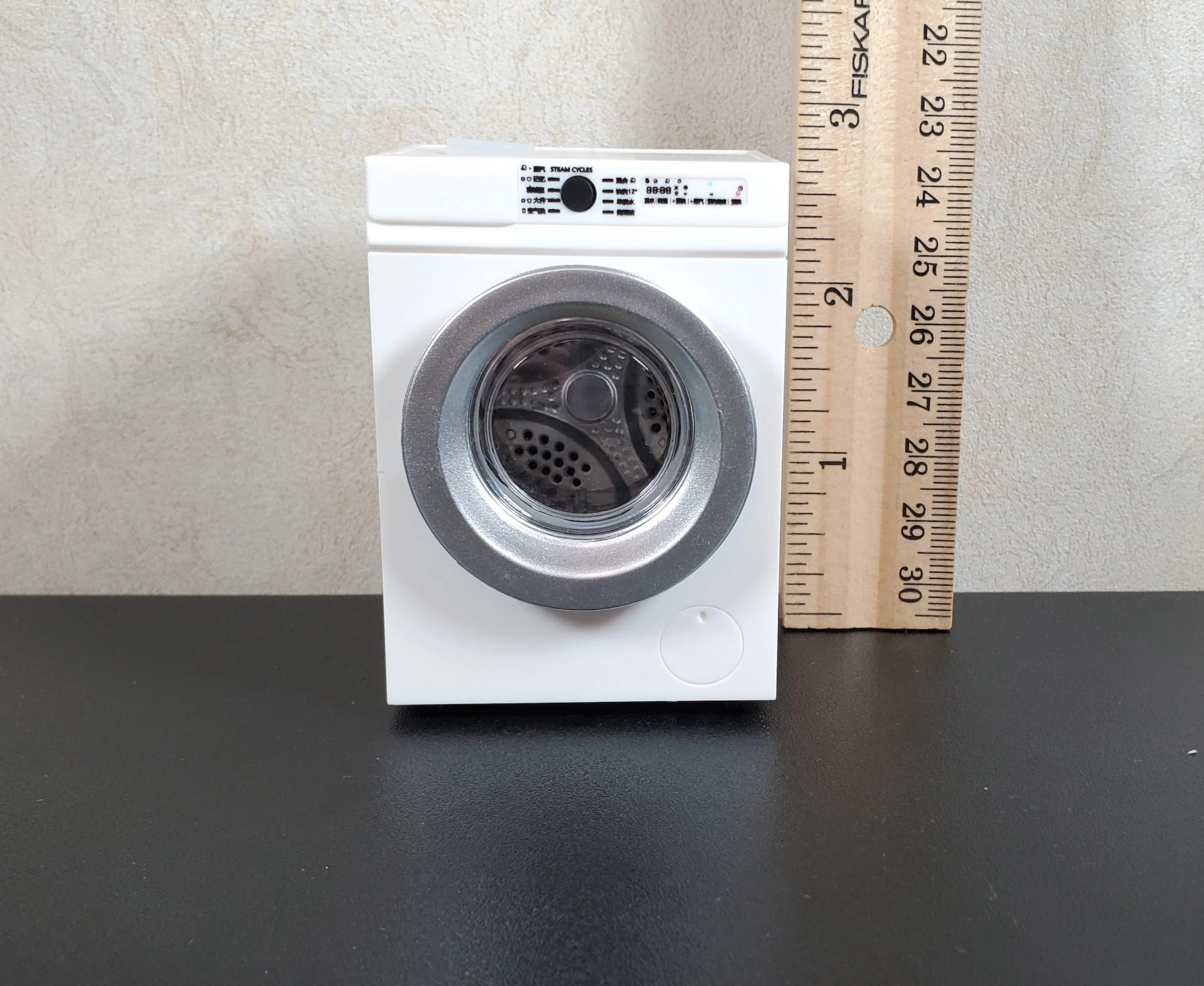 Dollhouse Modern Washing Machine Inside Spins Front Load 1:12 Scale Miniature - Image 5
