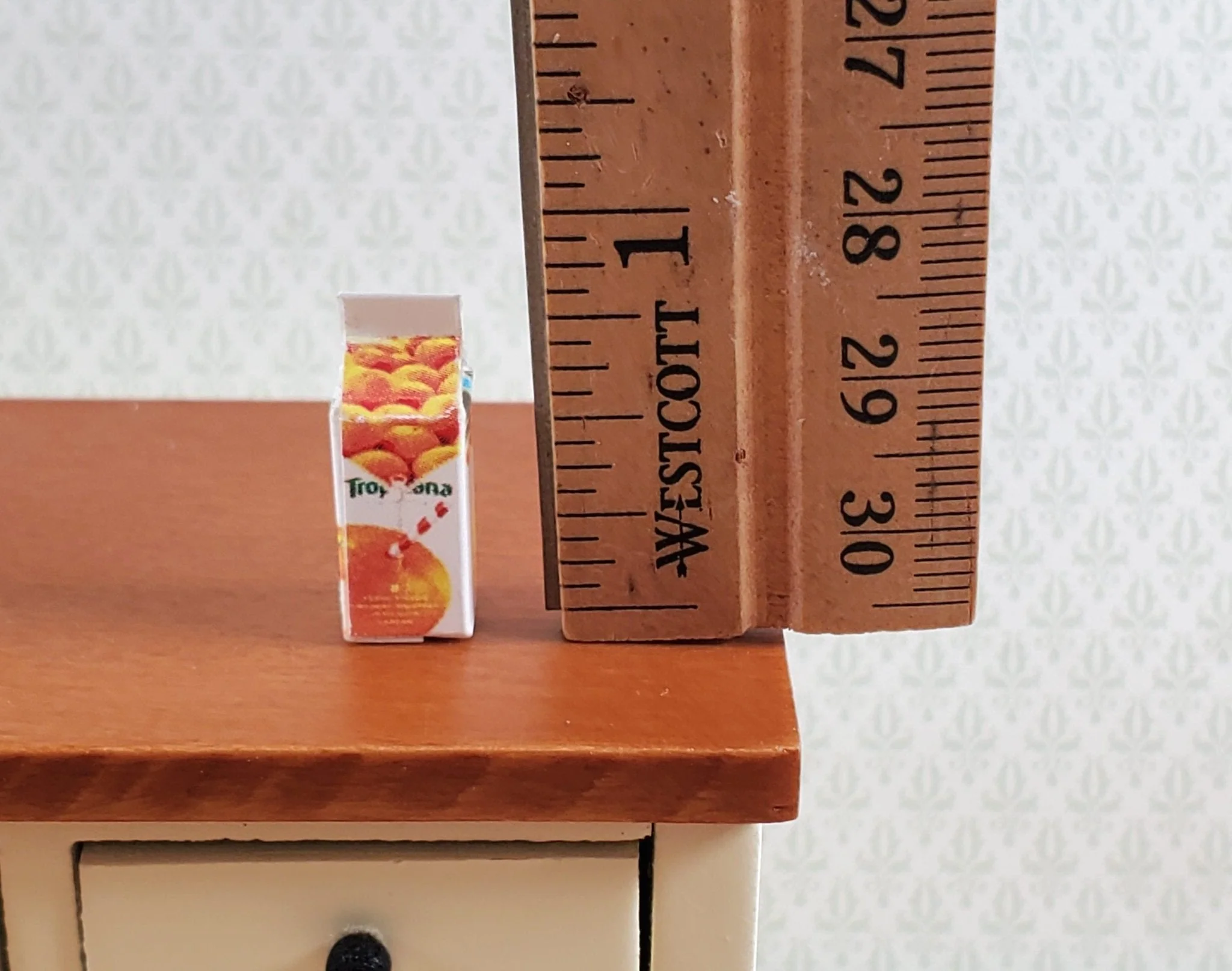 Dollhouse Orange Juice OJ Carton Tropicana 1:12 Scale Food Kitchen Accessory - Image 4