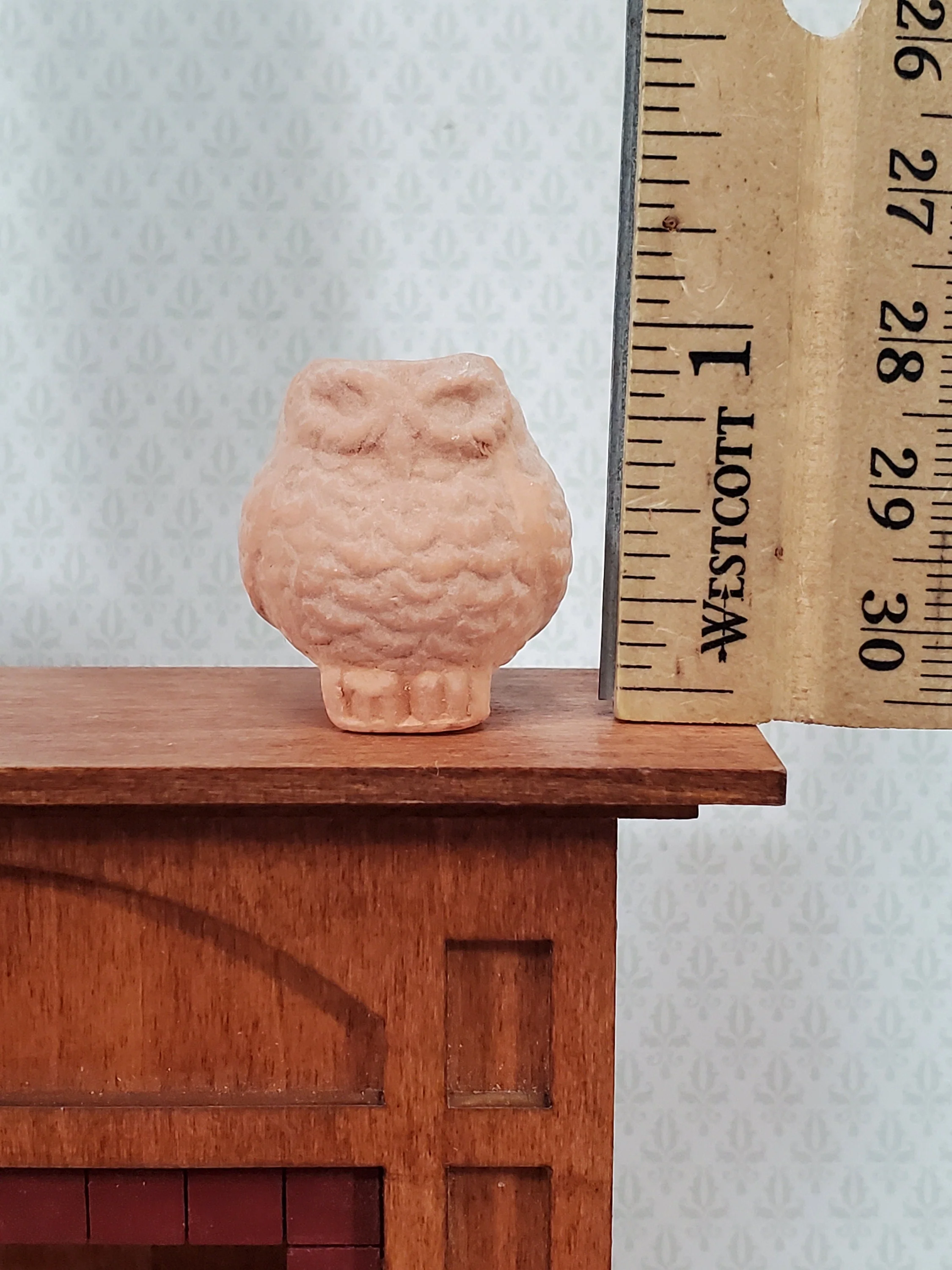 Dollhouse Owl Planters Terra Cotta Pots Set of 2 Unglazed 1:12 Scale Miniatures - Image 6