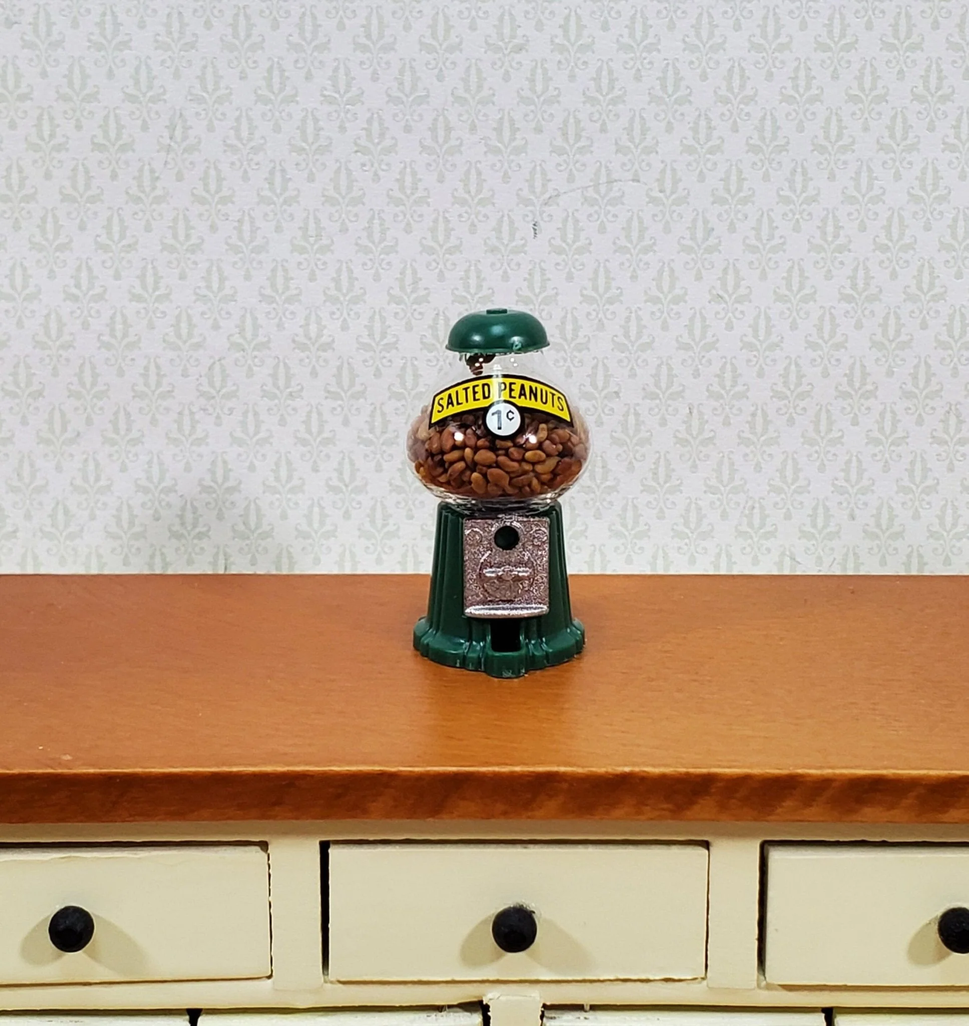 Dollhouse Peanut Dispenser Vending Machine Tabletop Chrysnbon 1:12 Scale Miniature - Image 2