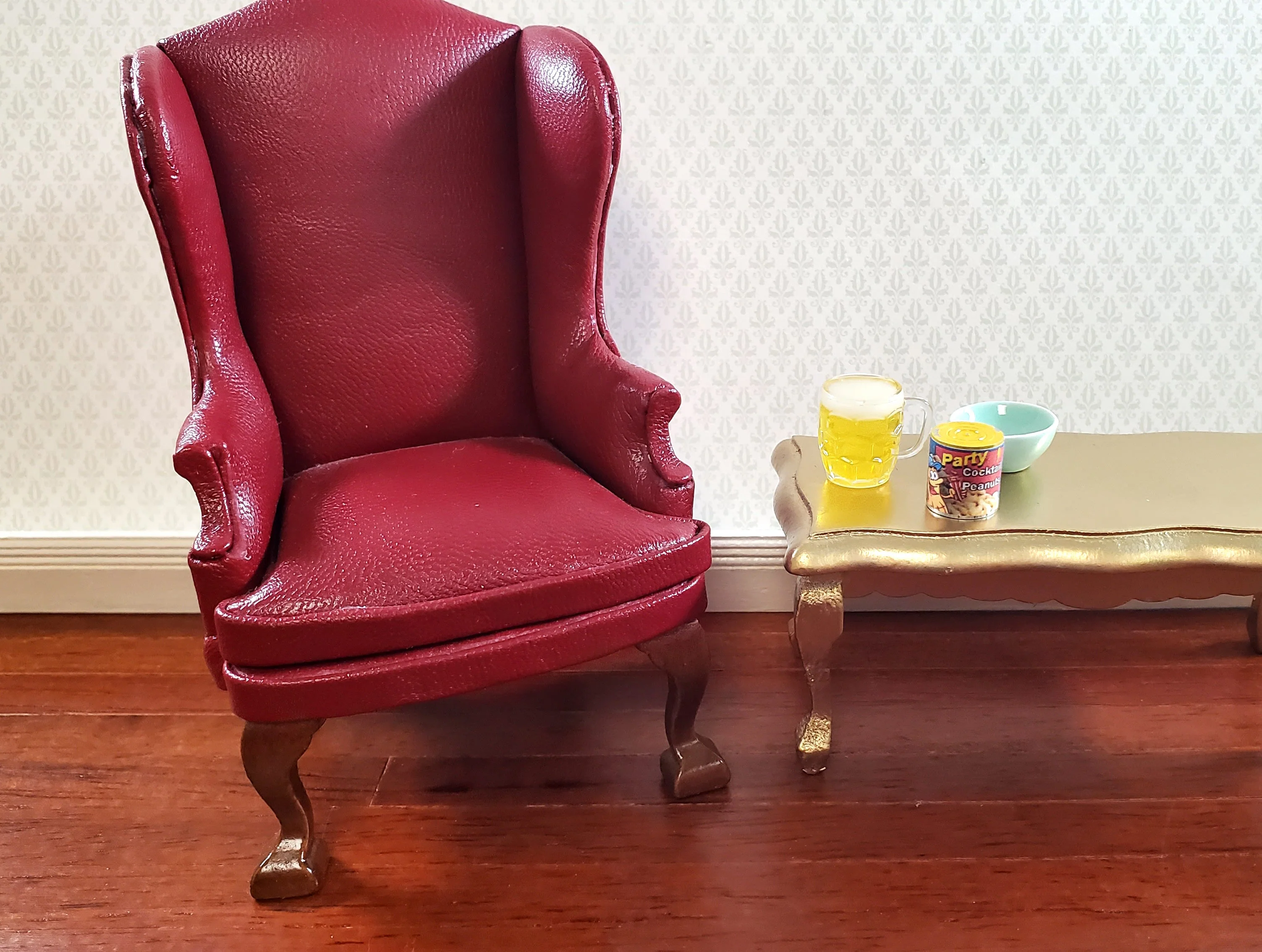 Dollhouse Peanuts Can Cocktail Party Style 1:12 Scale Miniature Food Groceries - Image 2