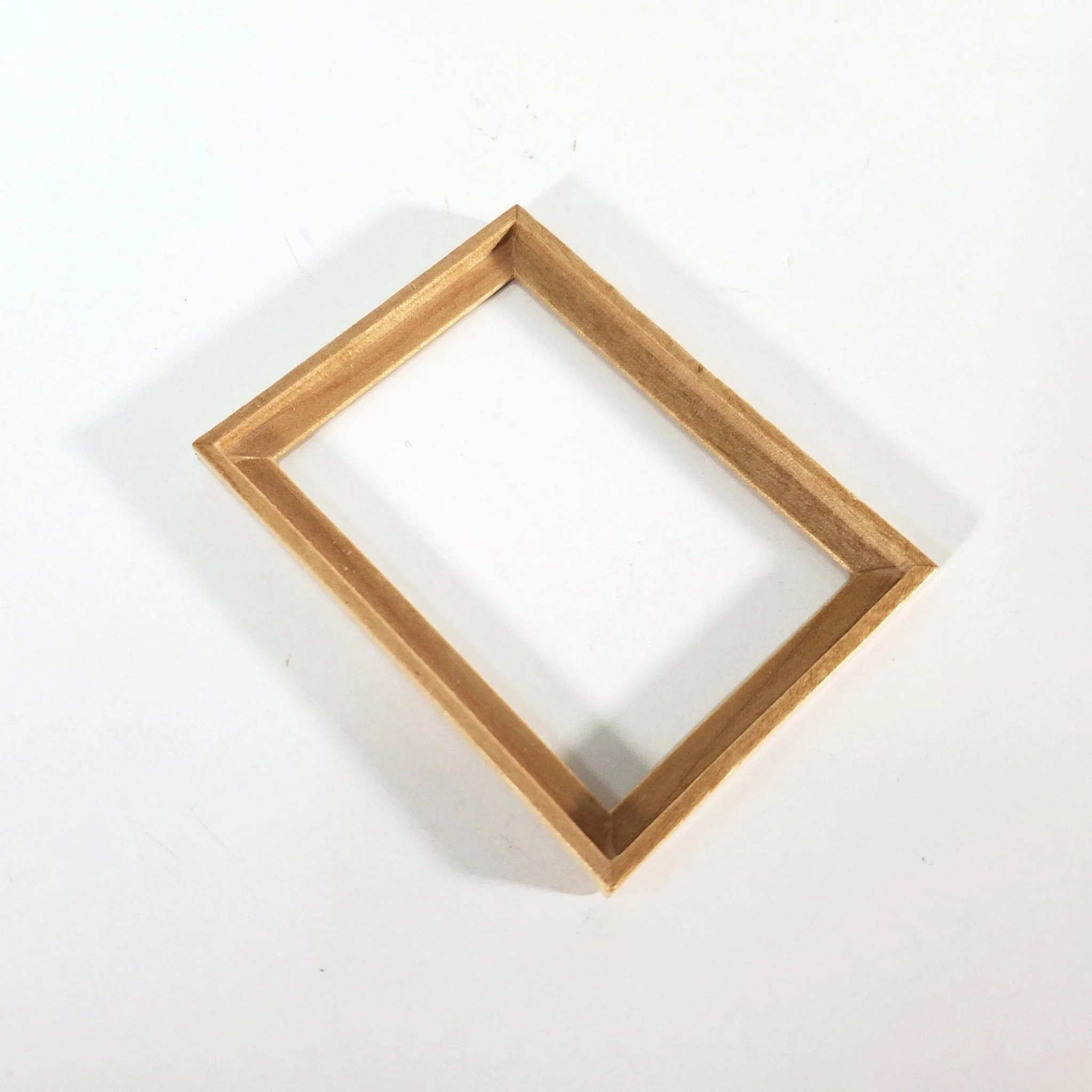 Dollhouse Picture Frame Large Wood Light Oak Finish 1:12 Scale Miniatures - Image 4