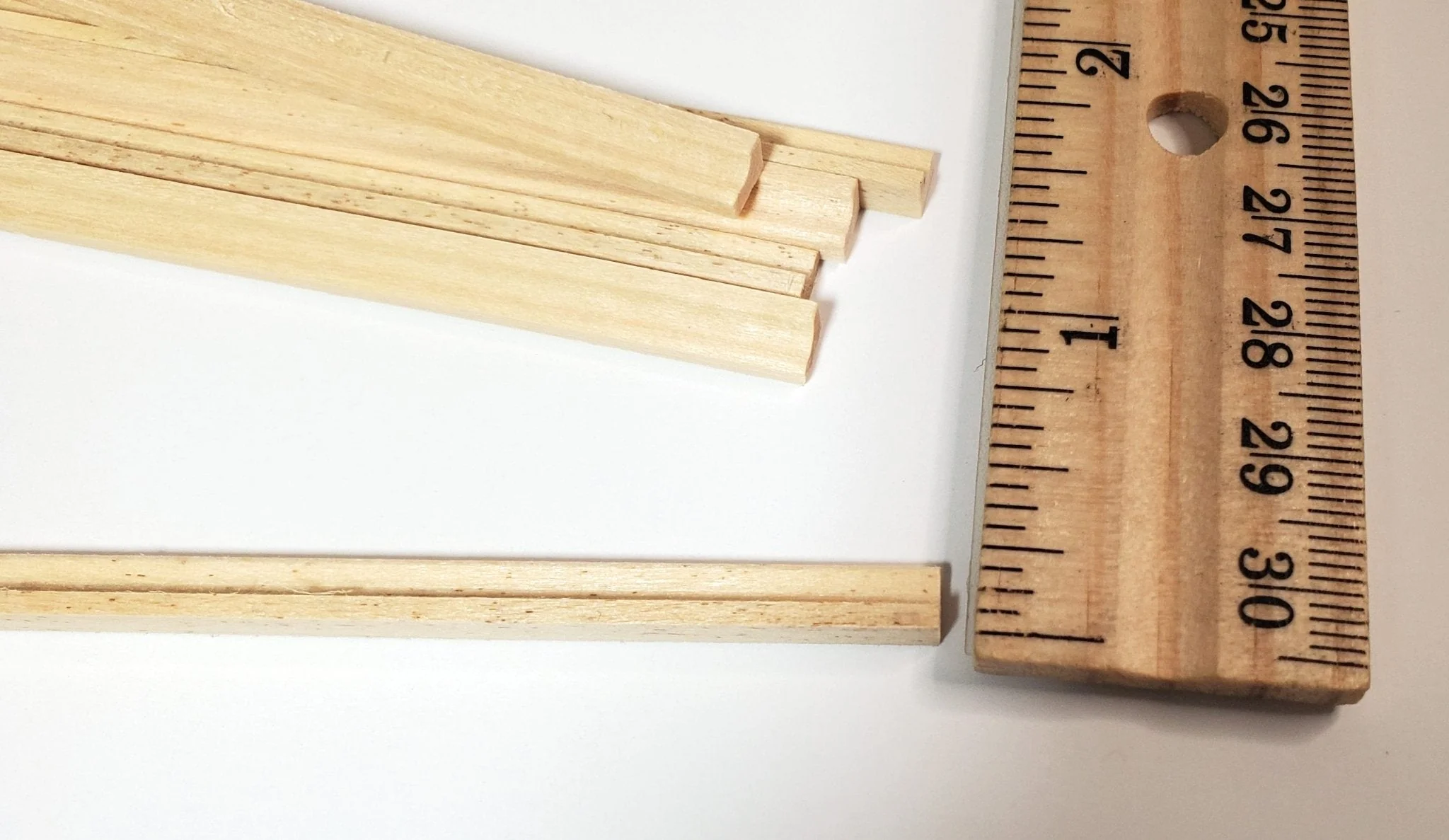 Dollhouse Picture Rail Trim 4mm x 18" 6 pc Model Building 1:12 Scale Miniature - Image 4