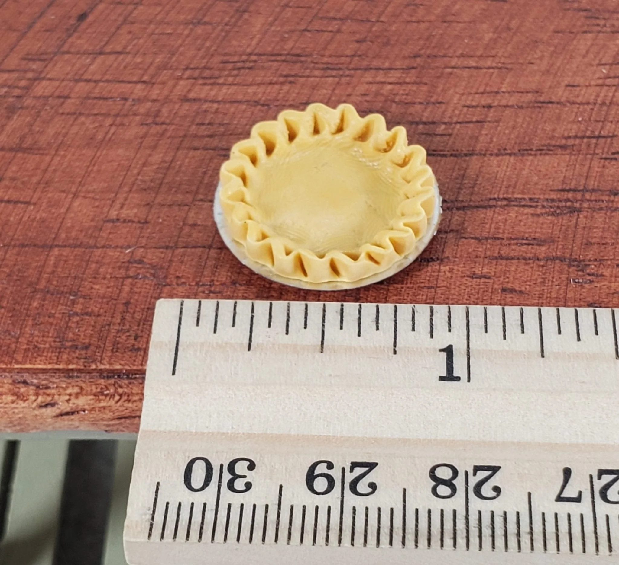 Dollhouse Pie Crust in a Pan Empty 1:12 Scale Miniature Kitchen Food Bakery - Image 4