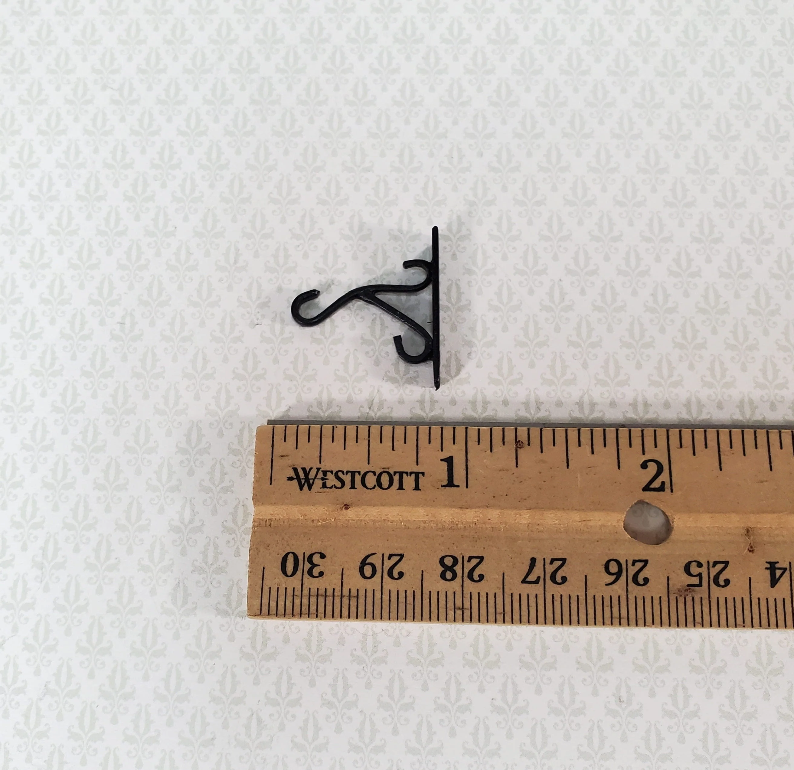 Dollhouse Plant Hanger Wall Hook Black Metal 1:12 Scale Miniature - Image 3