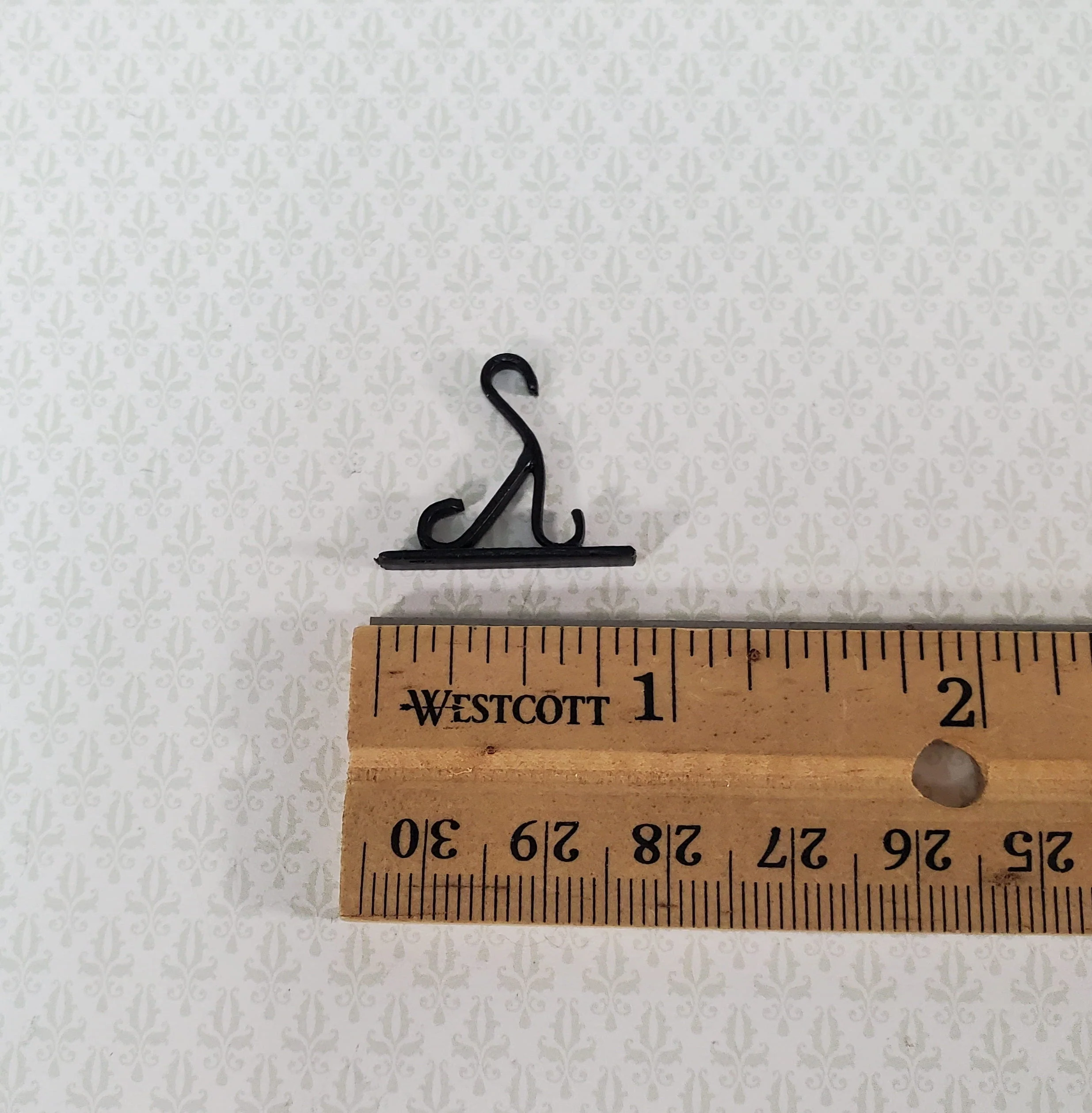 Dollhouse Plant Hanger Wall Hook Black Metal 1:12 Scale Miniature - Image 4