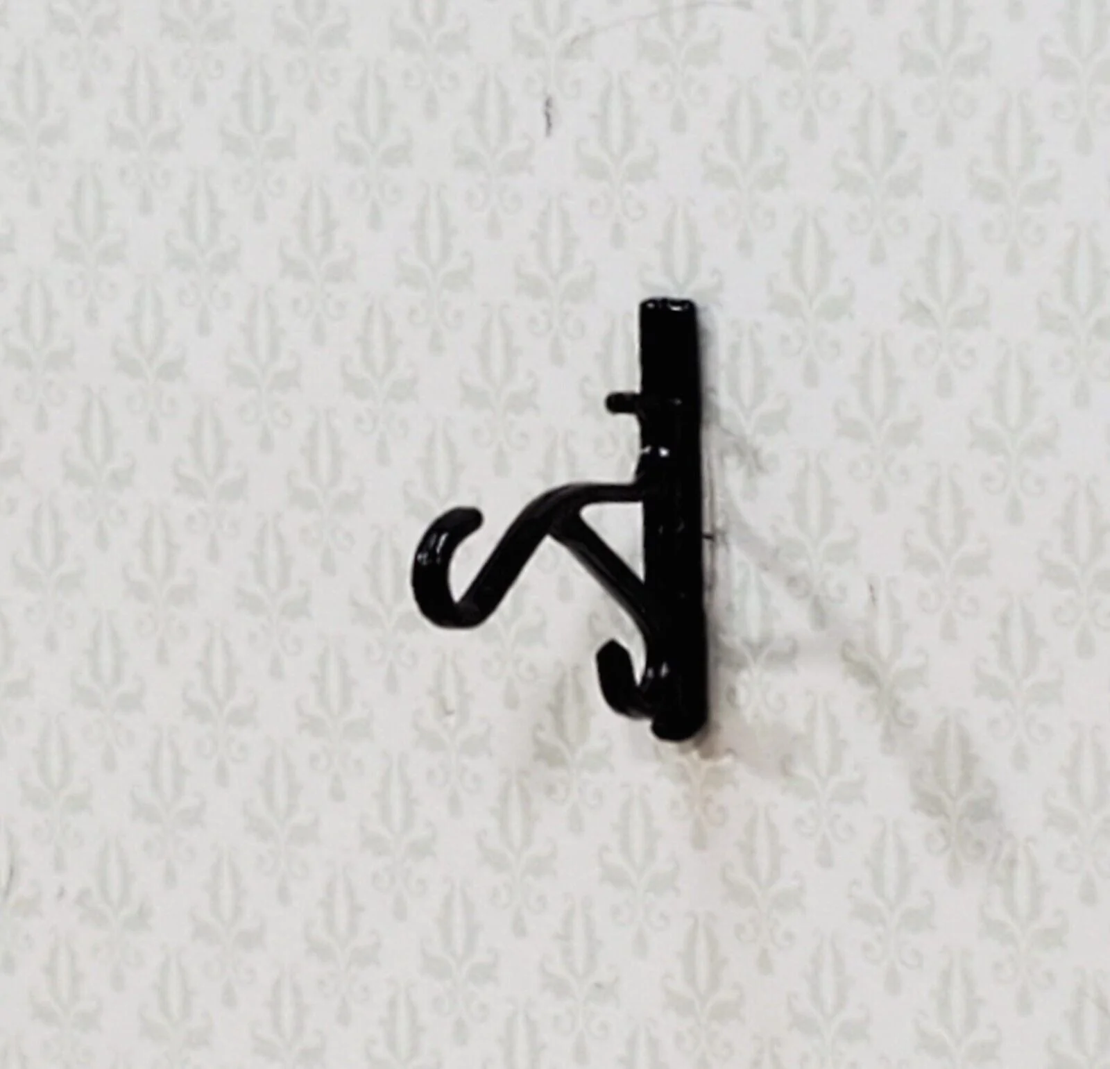 Dollhouse Plant Hanger Wall Hook Black Metal 1:12 Scale Miniature Island Crafts