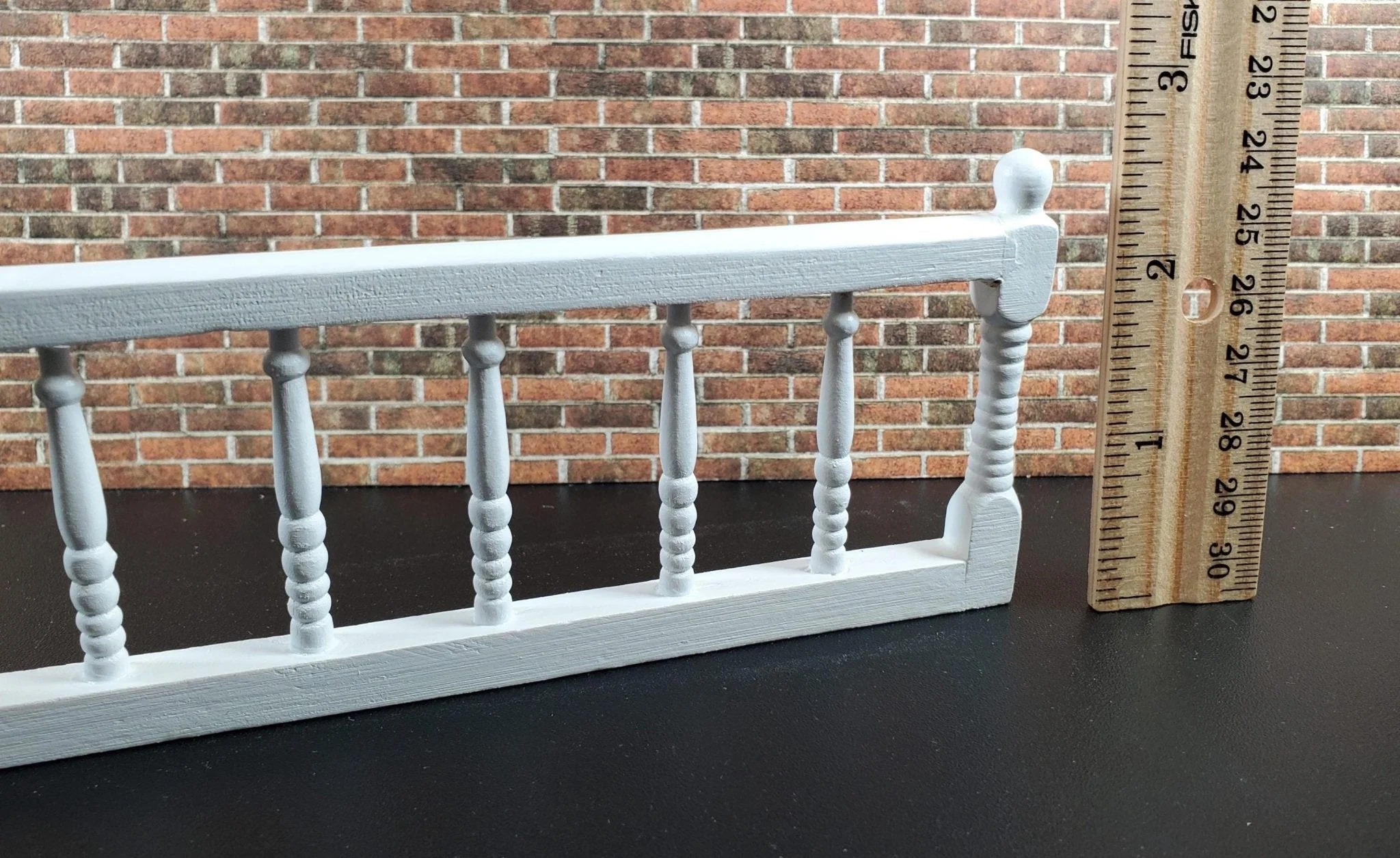 Dollhouse Porch Deck Railing Unpainted or White 1:12 Scale Miniature Assembled - Image 10