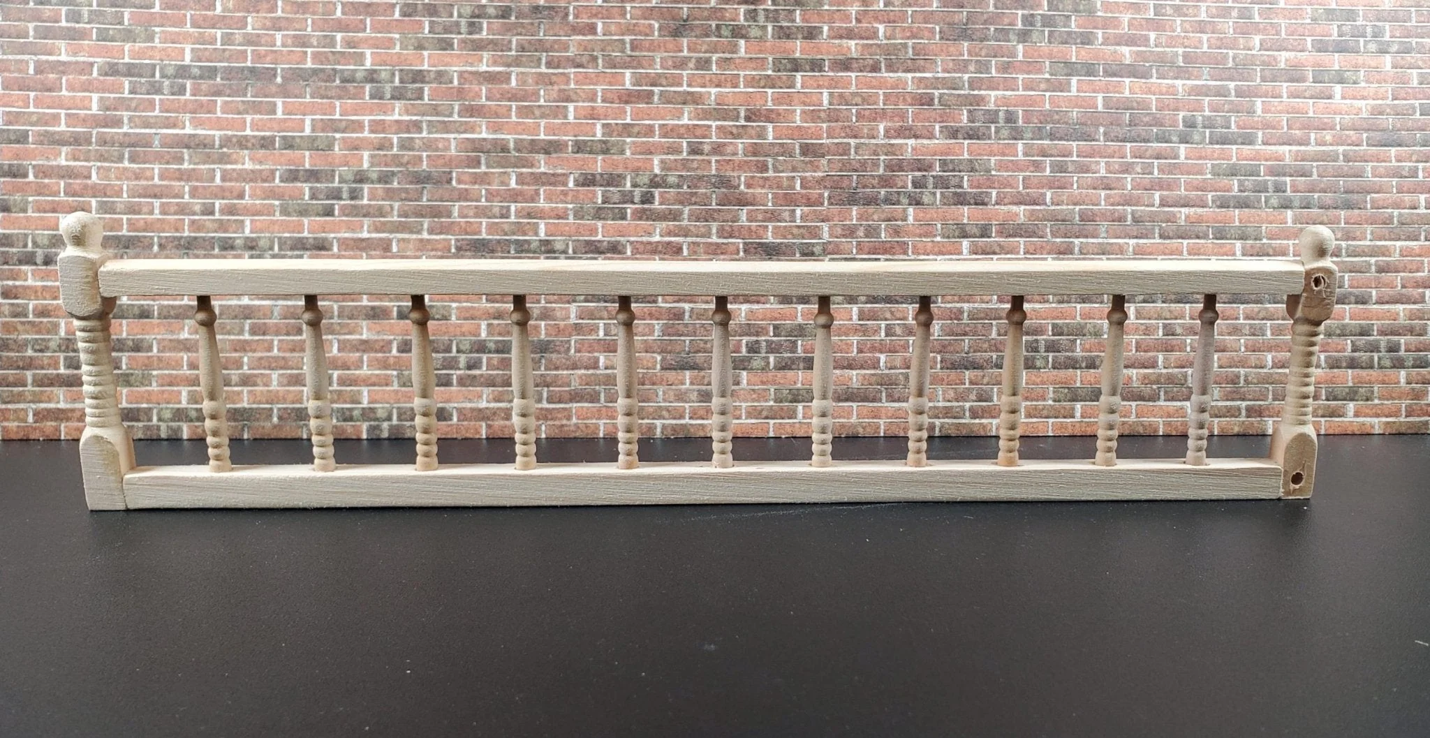 Dollhouse Porch Deck Railing Unpainted or White 1:12 Scale Miniature Assembled - Image 4