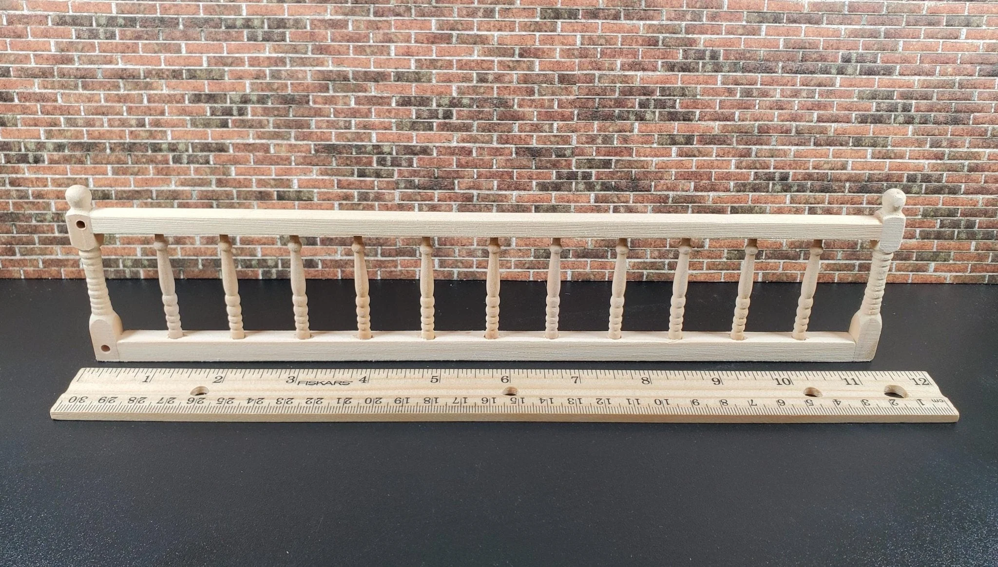 Dollhouse Porch Deck Railing Unpainted or White 1:12 Scale Miniature Assembled - Image 7