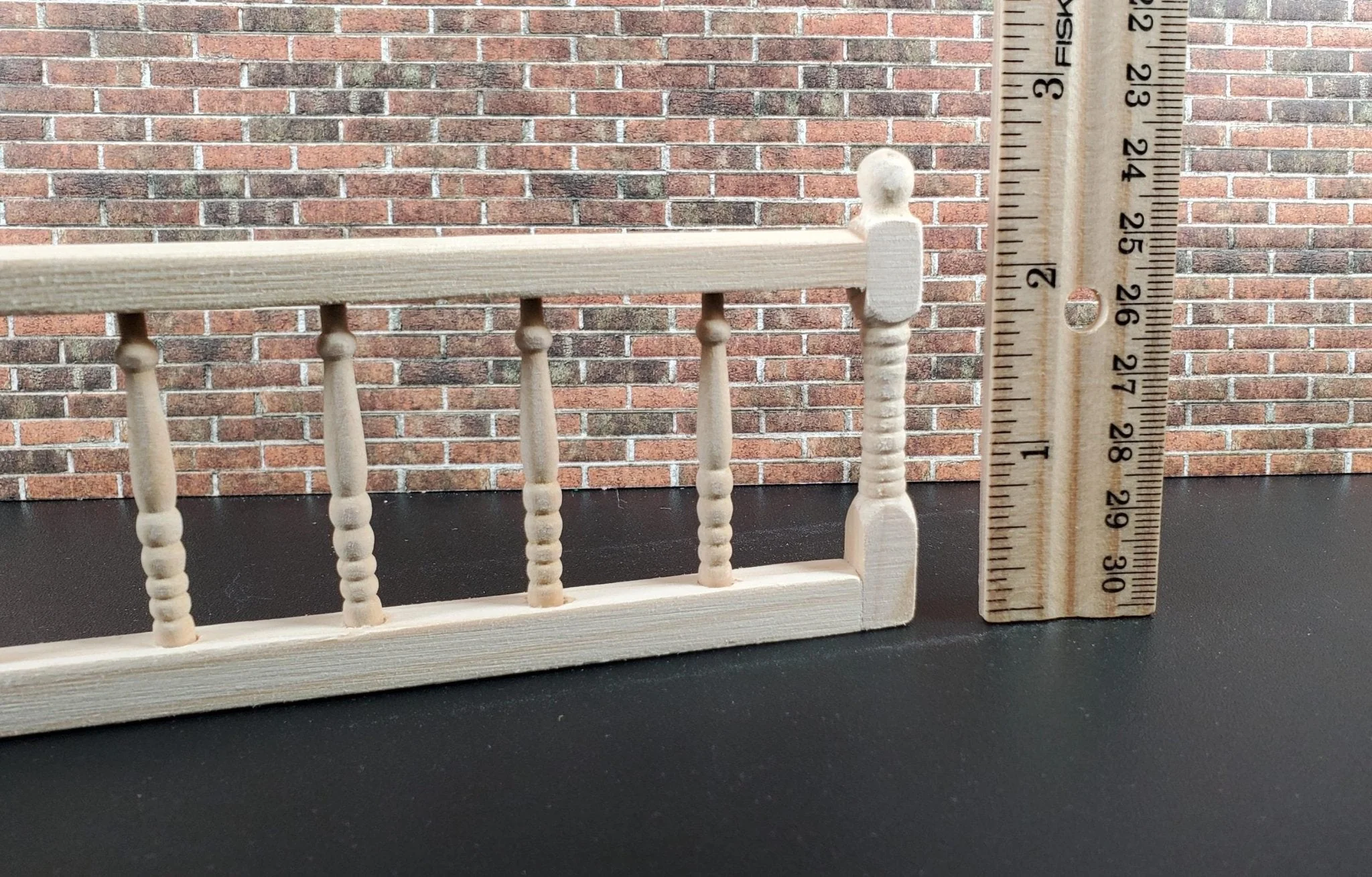Dollhouse Porch Deck Railing Unpainted or White 1:12 Scale Miniature Assembled - Image 9