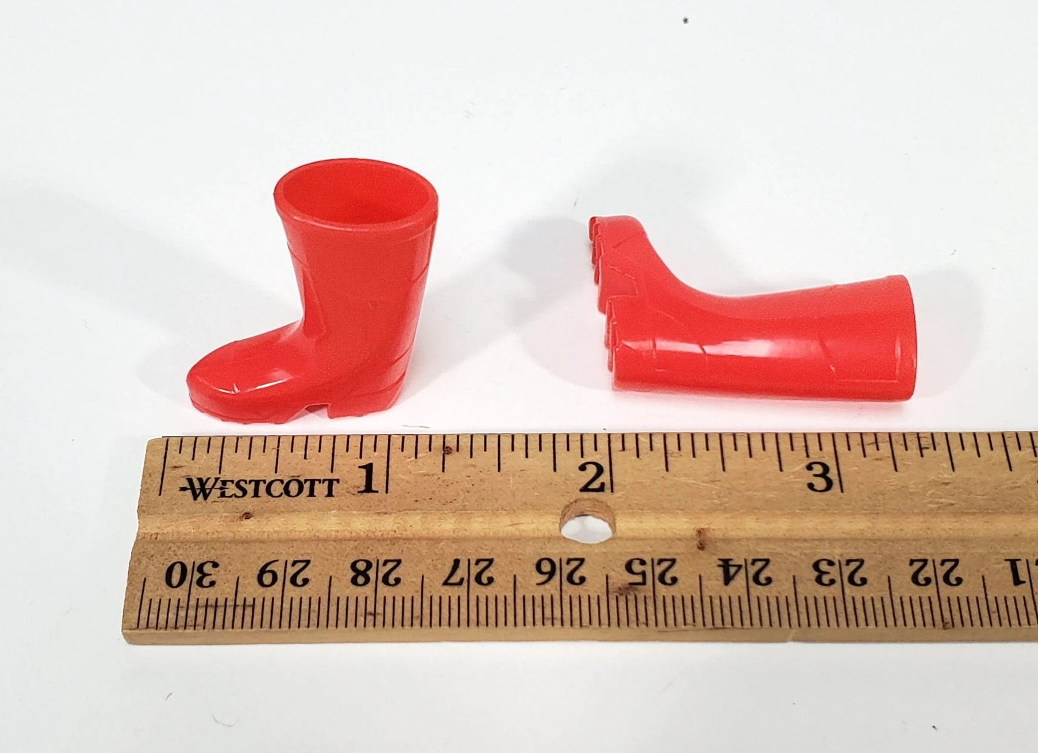 Dollhouse Rain Boots Rubber Wellies Red Large 1:12 Scale Miniature Decor - Image 4