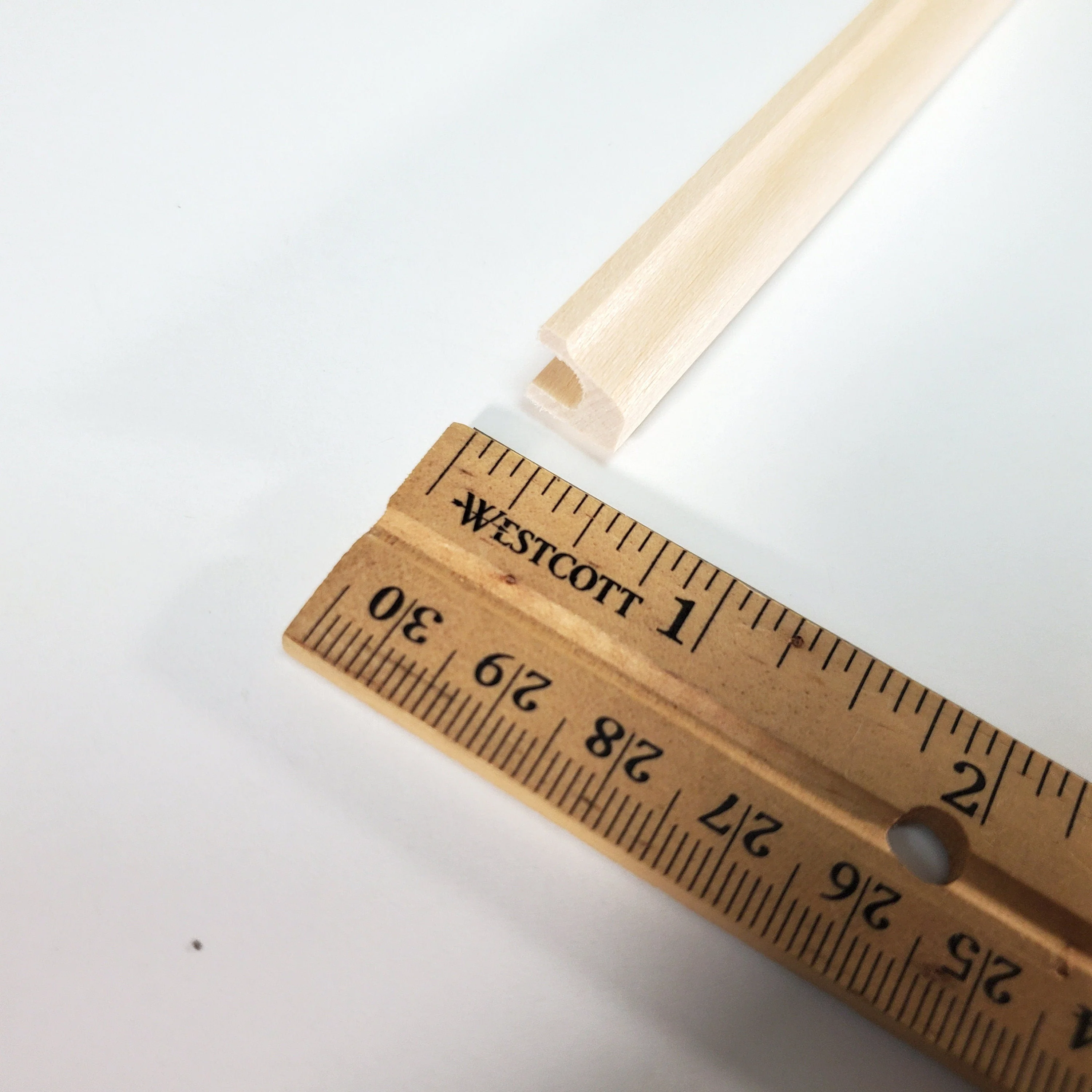 Dollhouse Rain Gutter Trim Molding Miniature Building 3/8" x 18" NE956 - Image 3