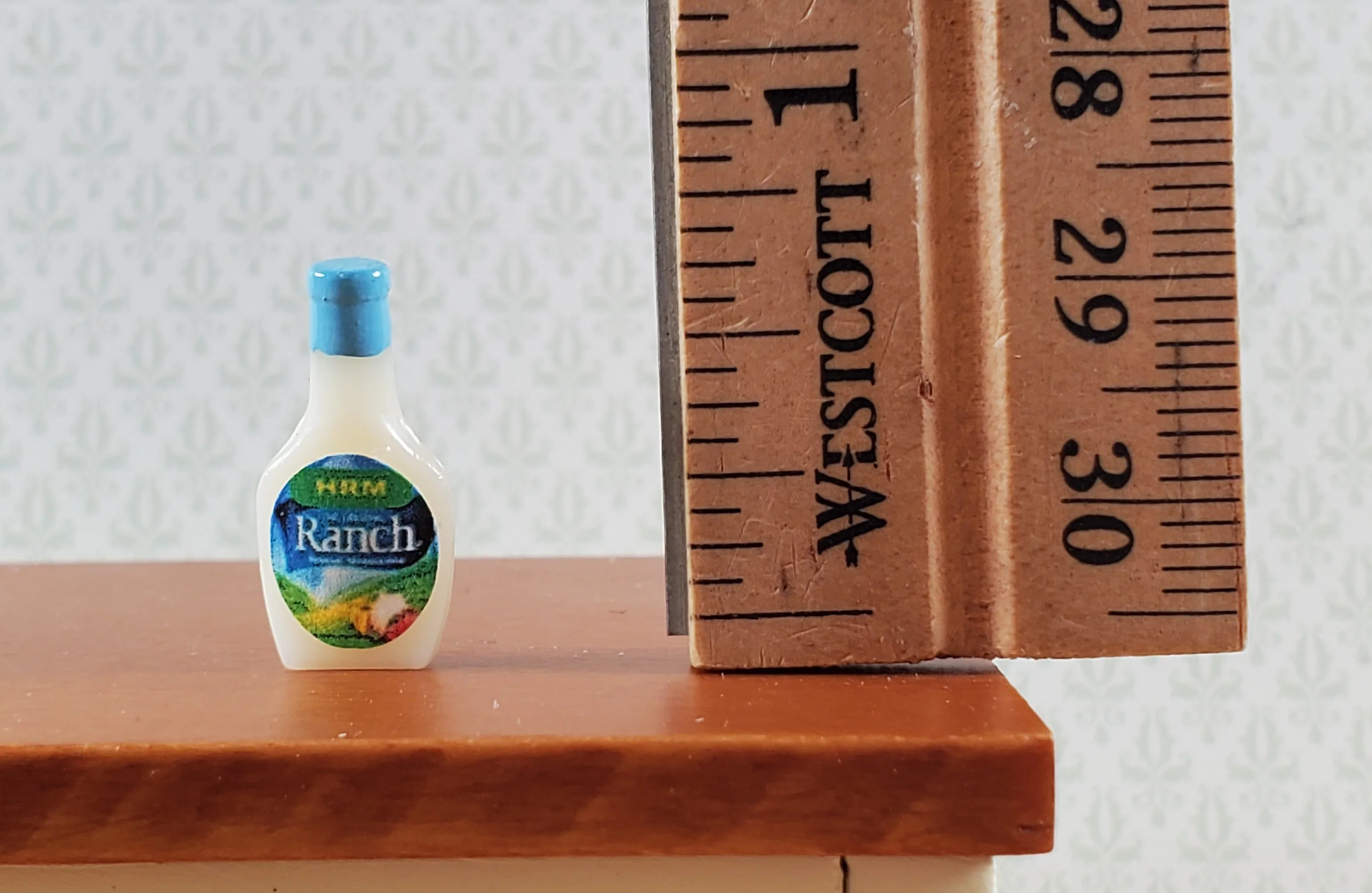 Dollhouse Ranch Salad Dressing Bottle 1:12 Scale Miniature Kitchen Decor - Image 4