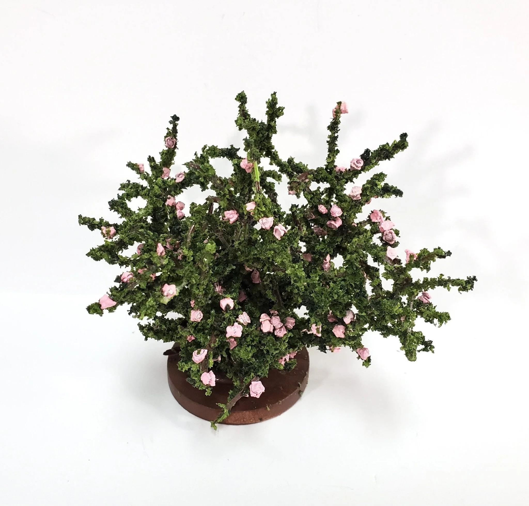 Dollhouse Rose Bush Pink Large Flowering Shrub 1:12 Scale Miniature - Image 2