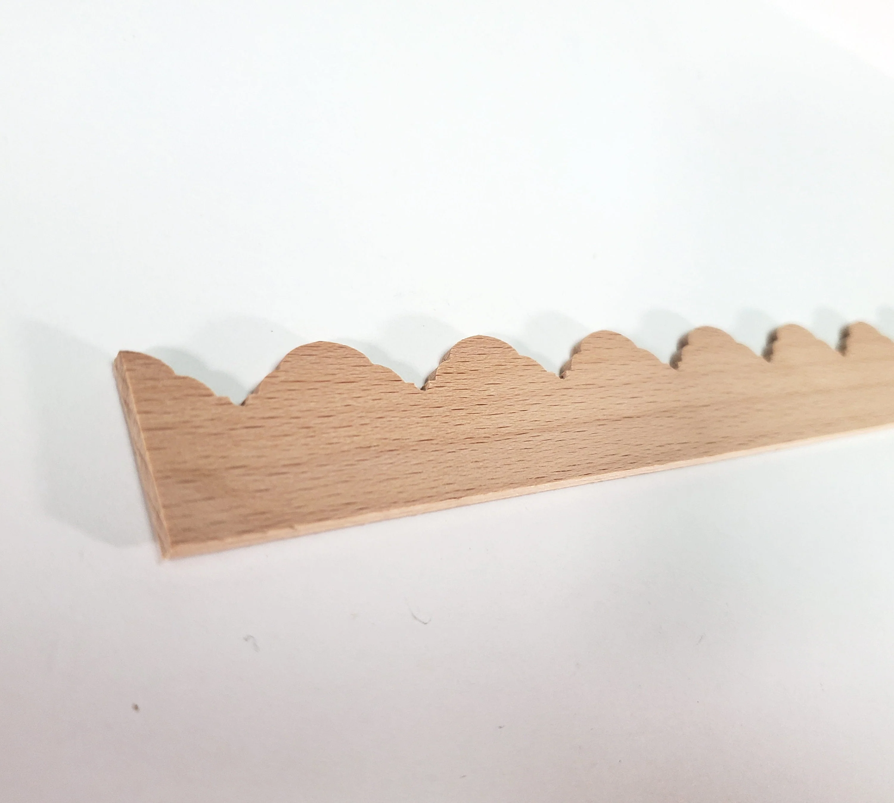 Dollhouse Scalloped Trim LARGE Fancy Victorian Style Molding 1" x 18" for Miniatures