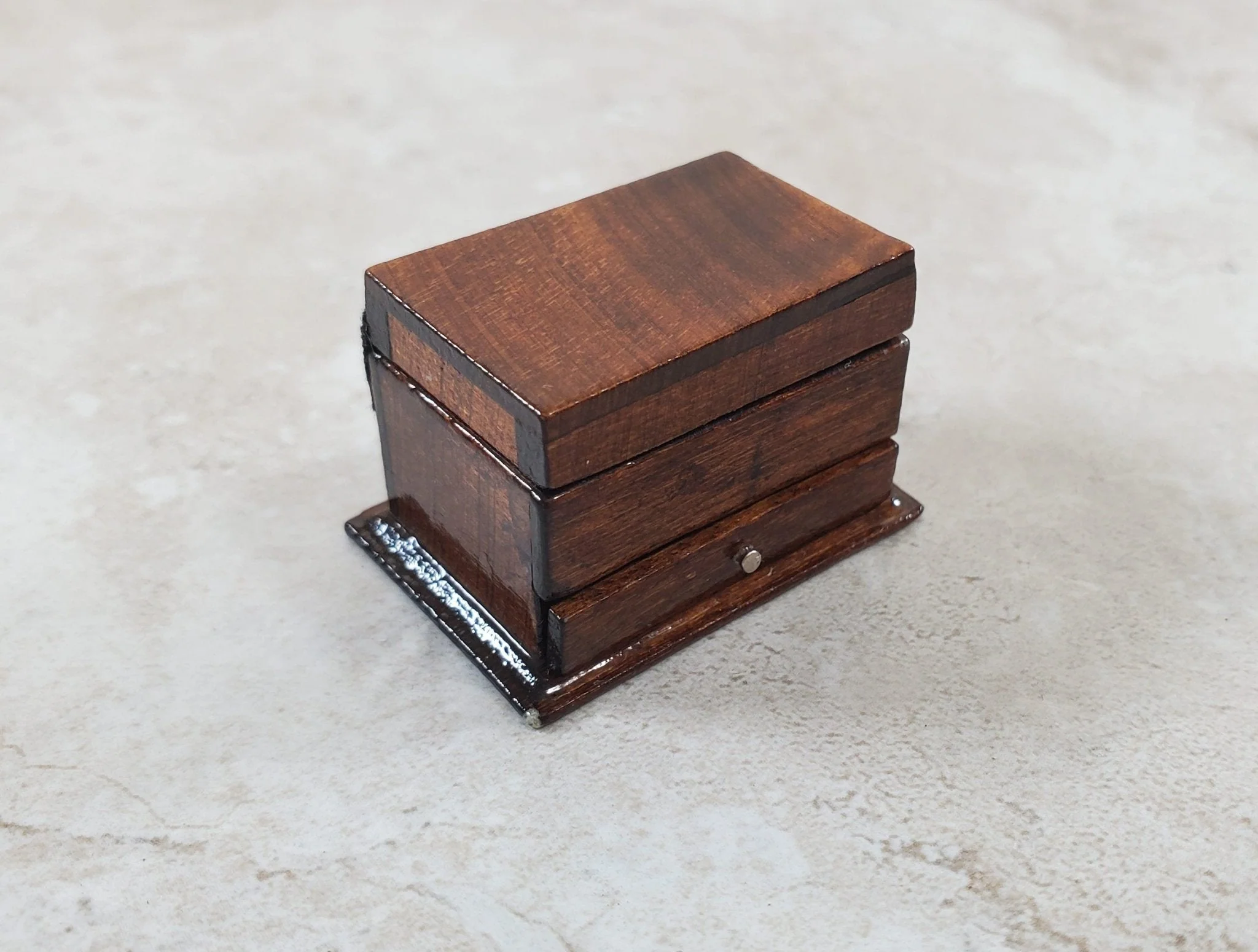 Dollhouse Sewing Box with Drawer and Notions Measure 1:12 Scale Miniature - Image 2