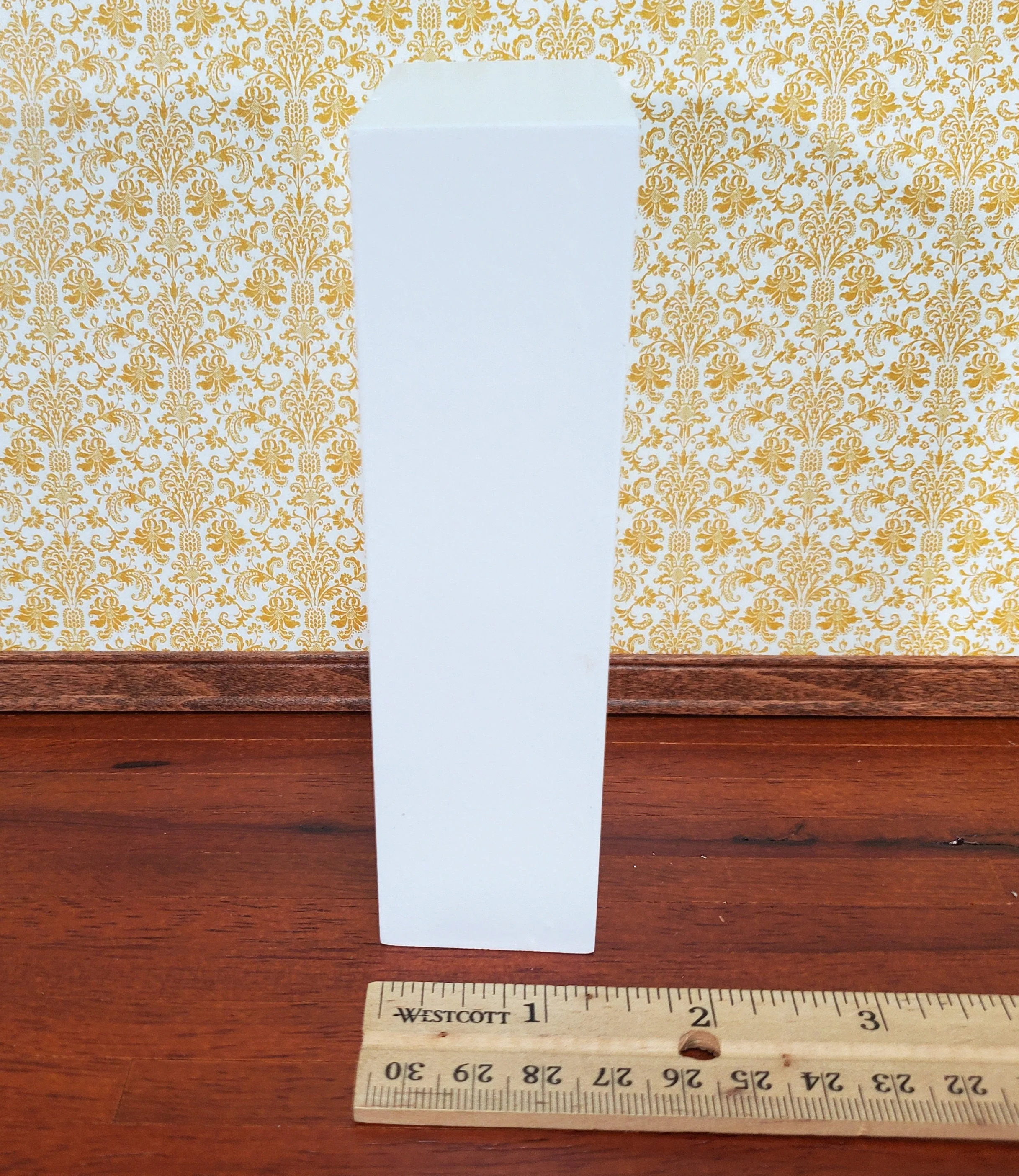 Dollhouse Shelves White Standing Bookcase 4 Shelf 1:12 Scale Furniture Bookshelf - Image 5