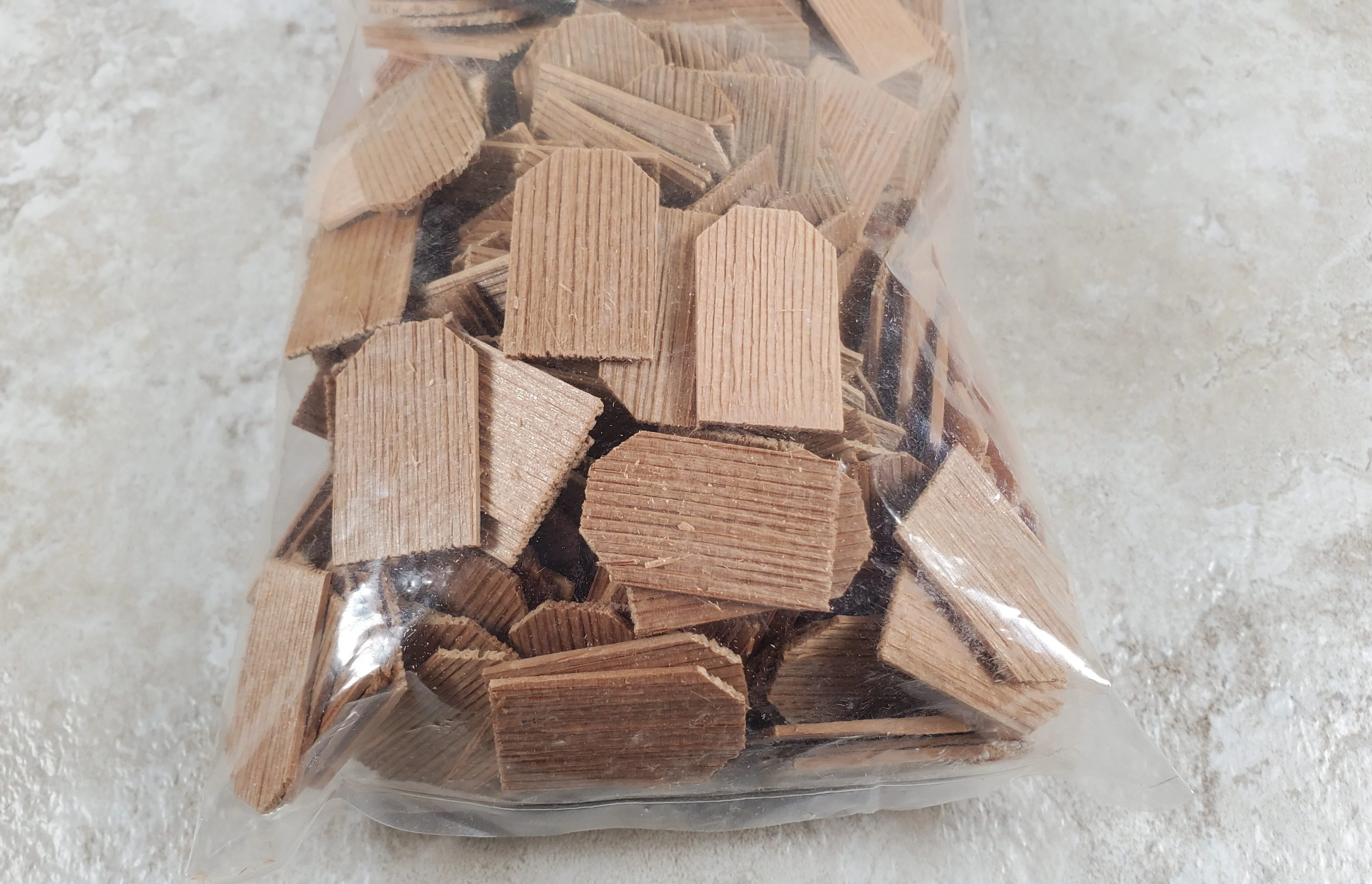 Dollhouse Shingles Small Bag Cedar Wood Square 250 pieces Alessio Miniatures - Image 2