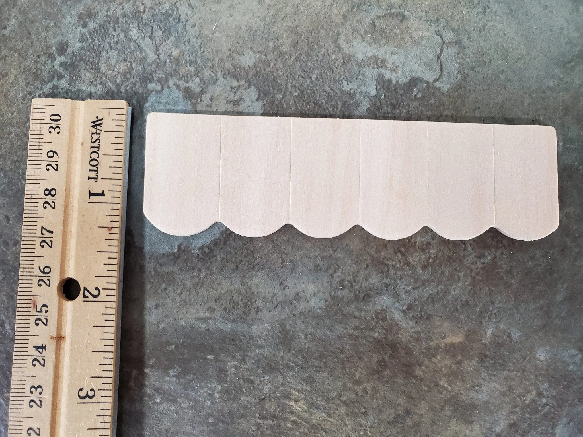 Dollhouse Shingles Wood Strips 12 Pieces 4.5" long 1:12 Scale Miniatures Roof - Image 4