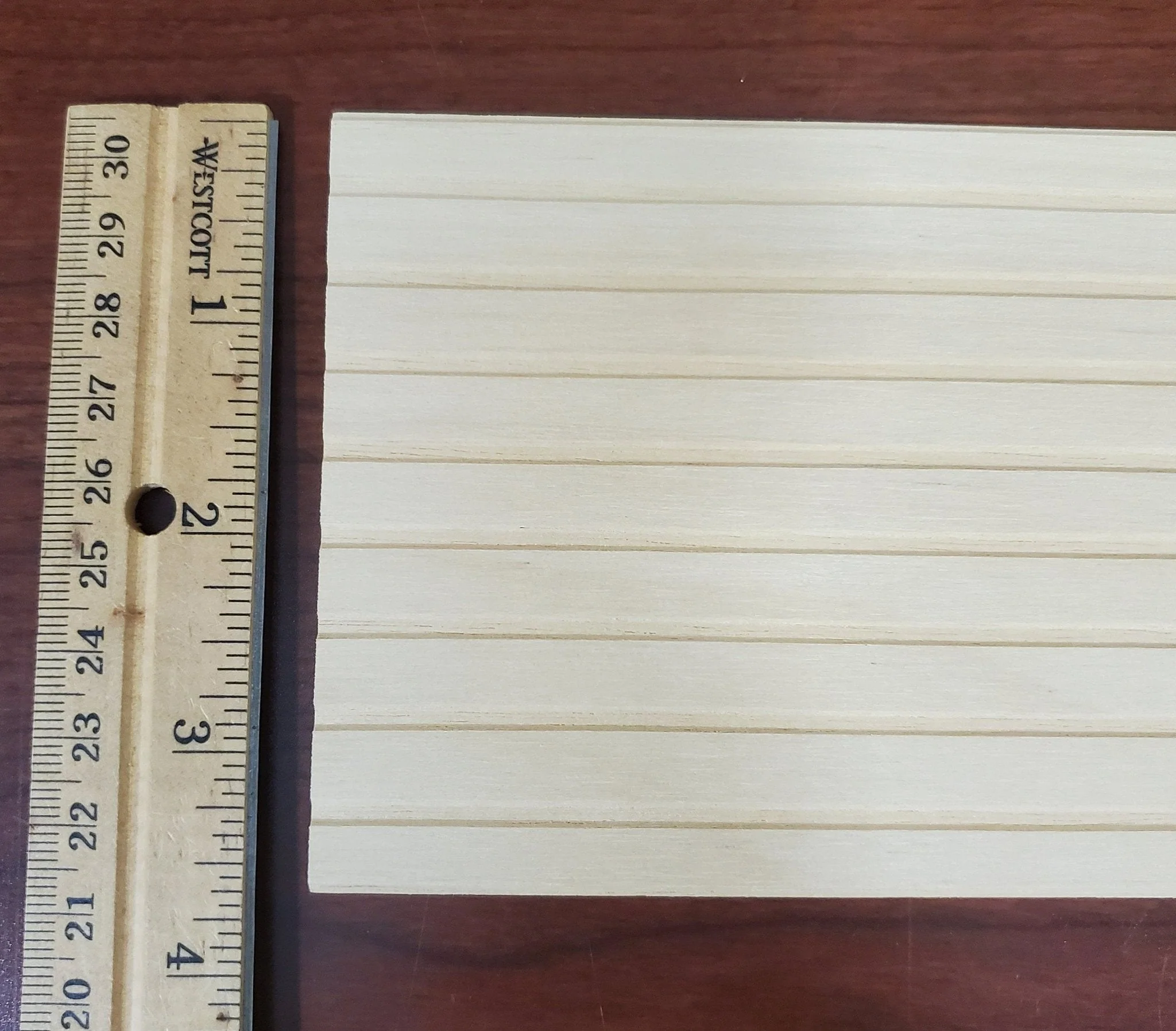 Dollhouse Shiplap Siding Wall Panels Wood Paneling x4 Sheets - Image 5