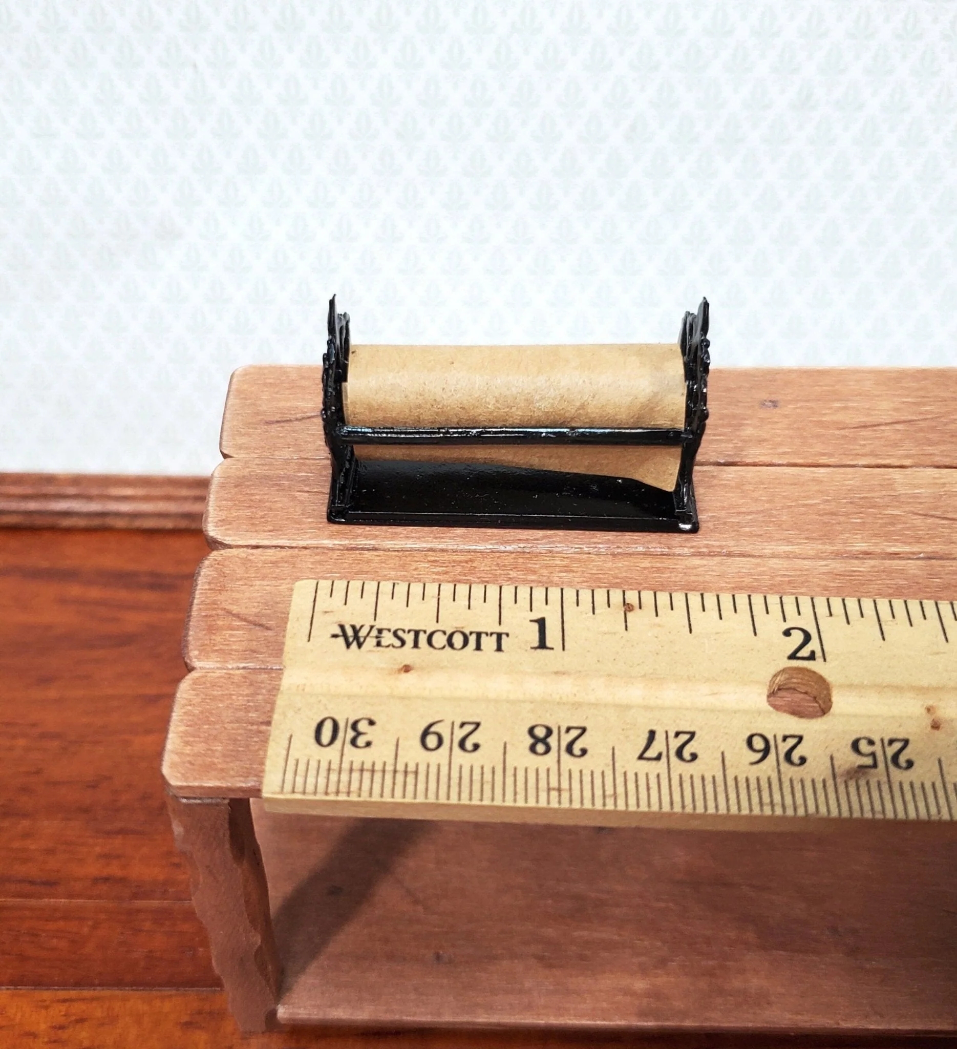 Dollhouse Shop Paper Holder Metal Butcher Cheese Meat 1:12 Scale Accessory - Image 4