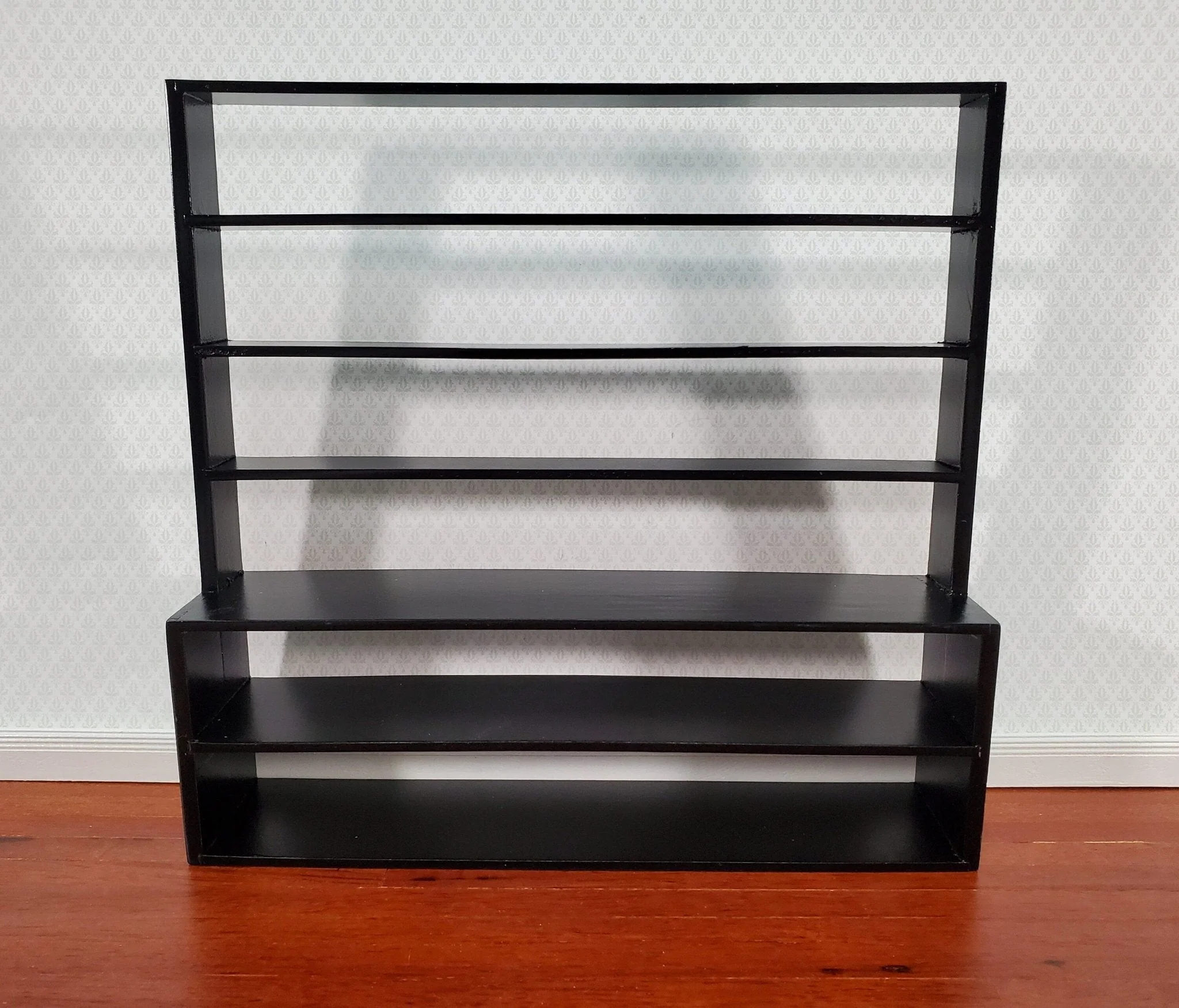 Dollhouse Shop Store Shelves Shelving Black Wood Large 1:12 Scale Miniatures - Image 2