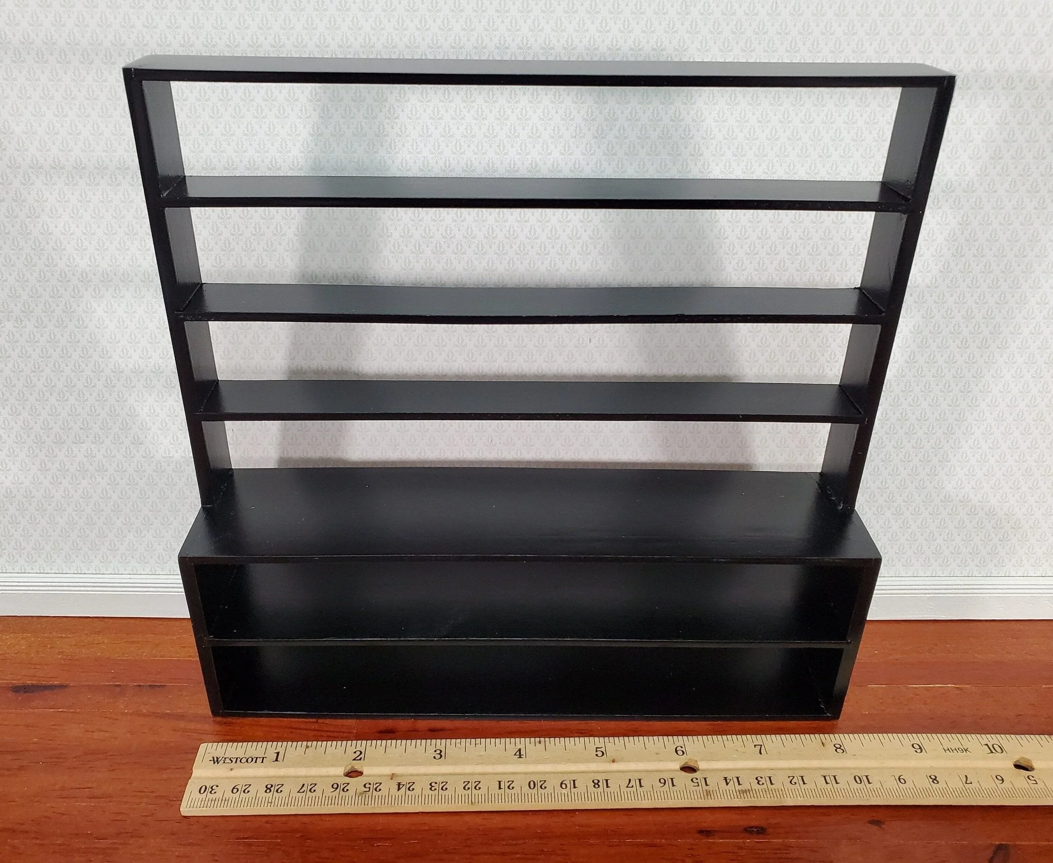 Dollhouse Shop Store Shelves Shelving Black Wood Large 1:12 Scale Miniatures - Image 5