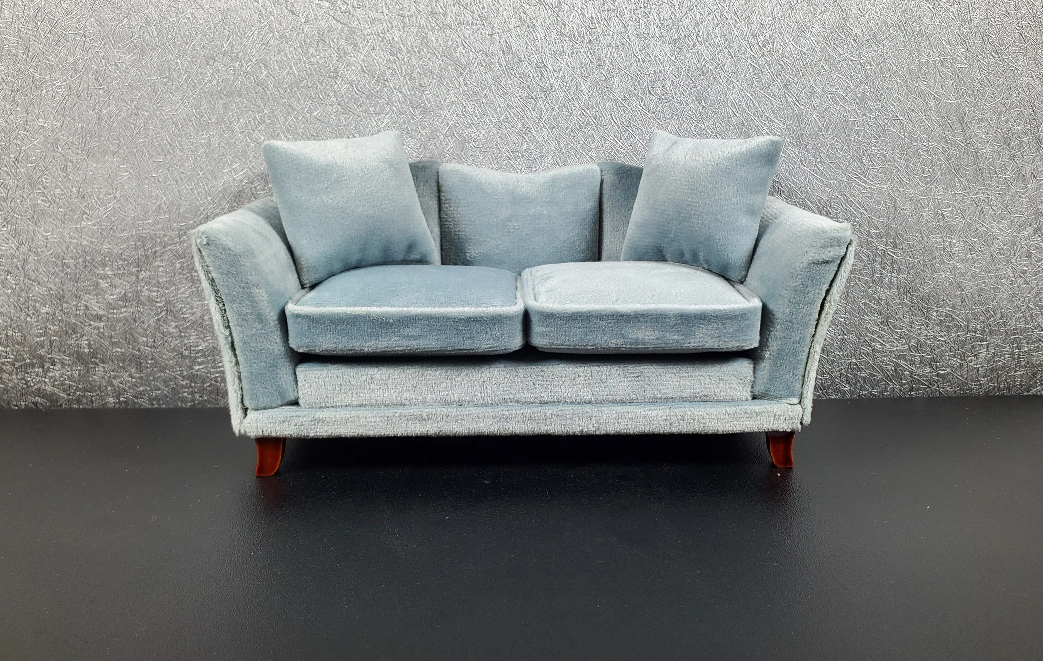 Dollhouse Silver Retro Textured Thick Wallpaper 1 Piece 10 3/4 "x 20" - Image 2