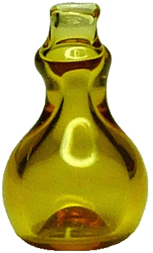 Dollhouse Small Yellow Glass Onion Jar or Vase 1:12 Scale Miniature