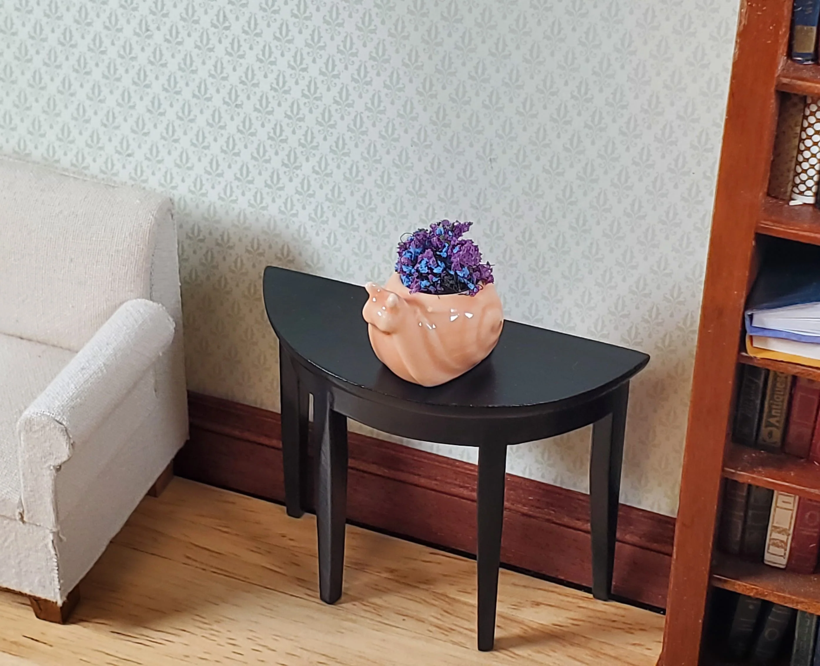 Dollhouse Snail Planter Ceramic 1:12 Scale Miniature Garden Pot for Plants - Image 2