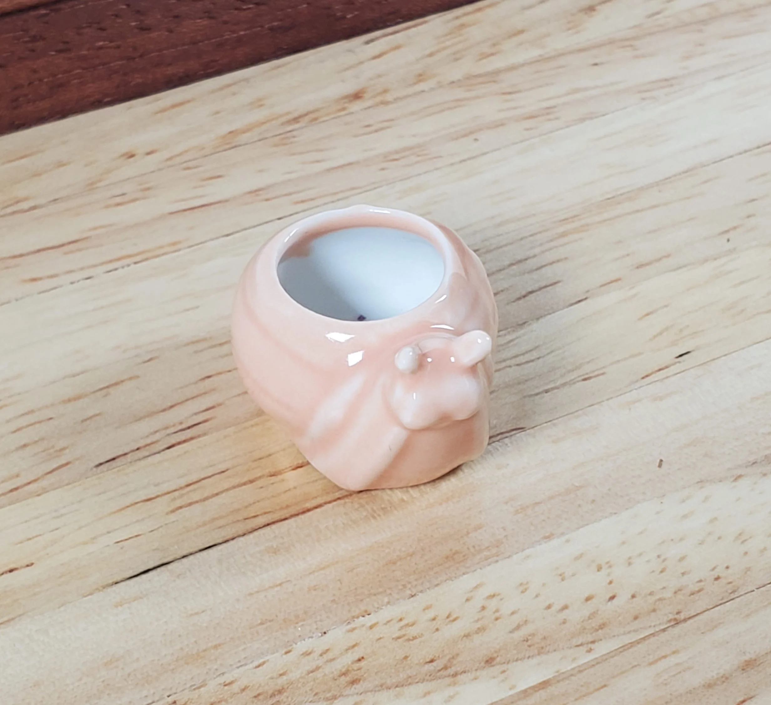 Dollhouse Snail Planter Ceramic 1:12 Scale Miniature Garden Pot for Plants - Image 3