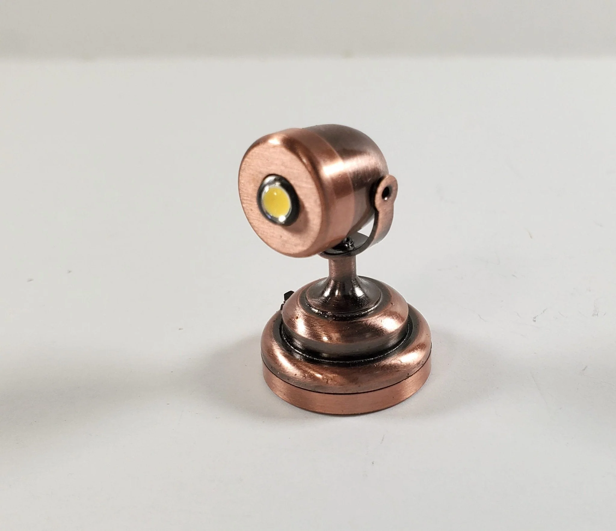 Dollhouse Spot Ceiling Light Bronze Adjustable 1:12 Scale Battery Operated Modern - Image 3