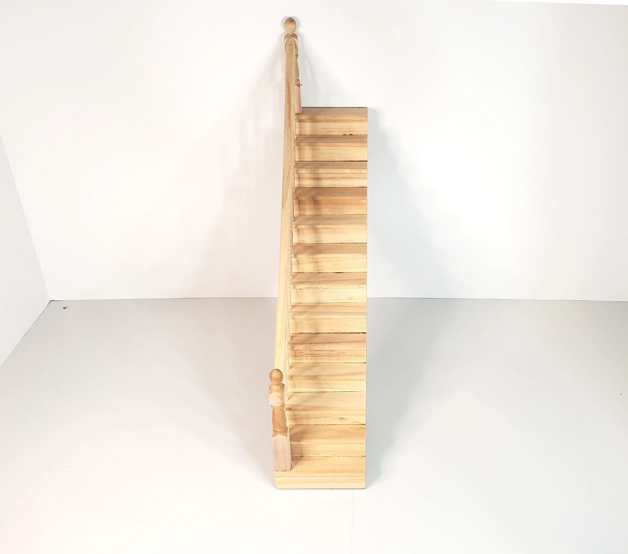Dollhouse Stairs Staircase Assembled with Railing 1:12 Scale for 9" Ceilings - Image 3