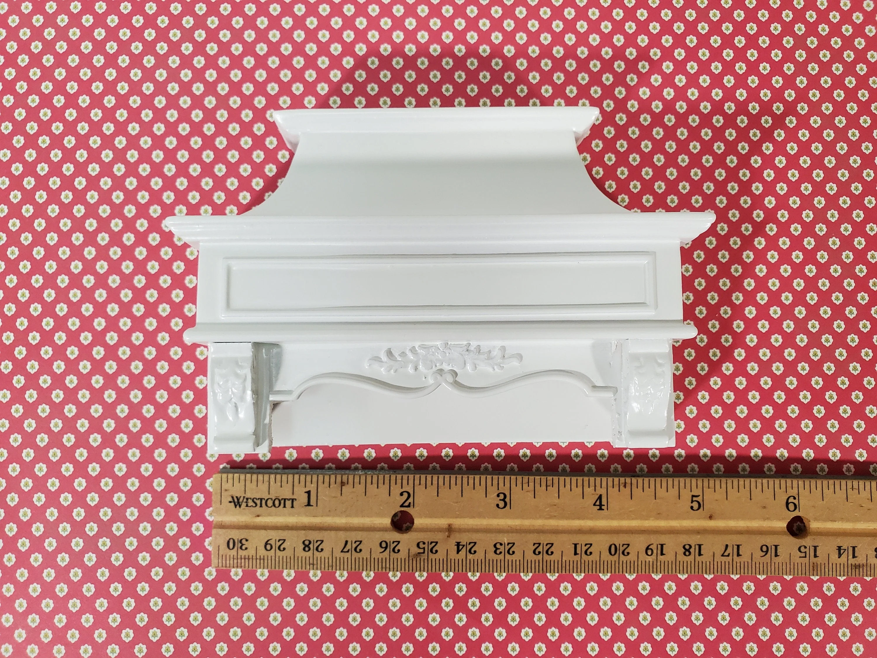 Dollhouse Stove Hood Vent White Wood 1:12 Scale Miniature Kitchen Oven Fan - Image 4