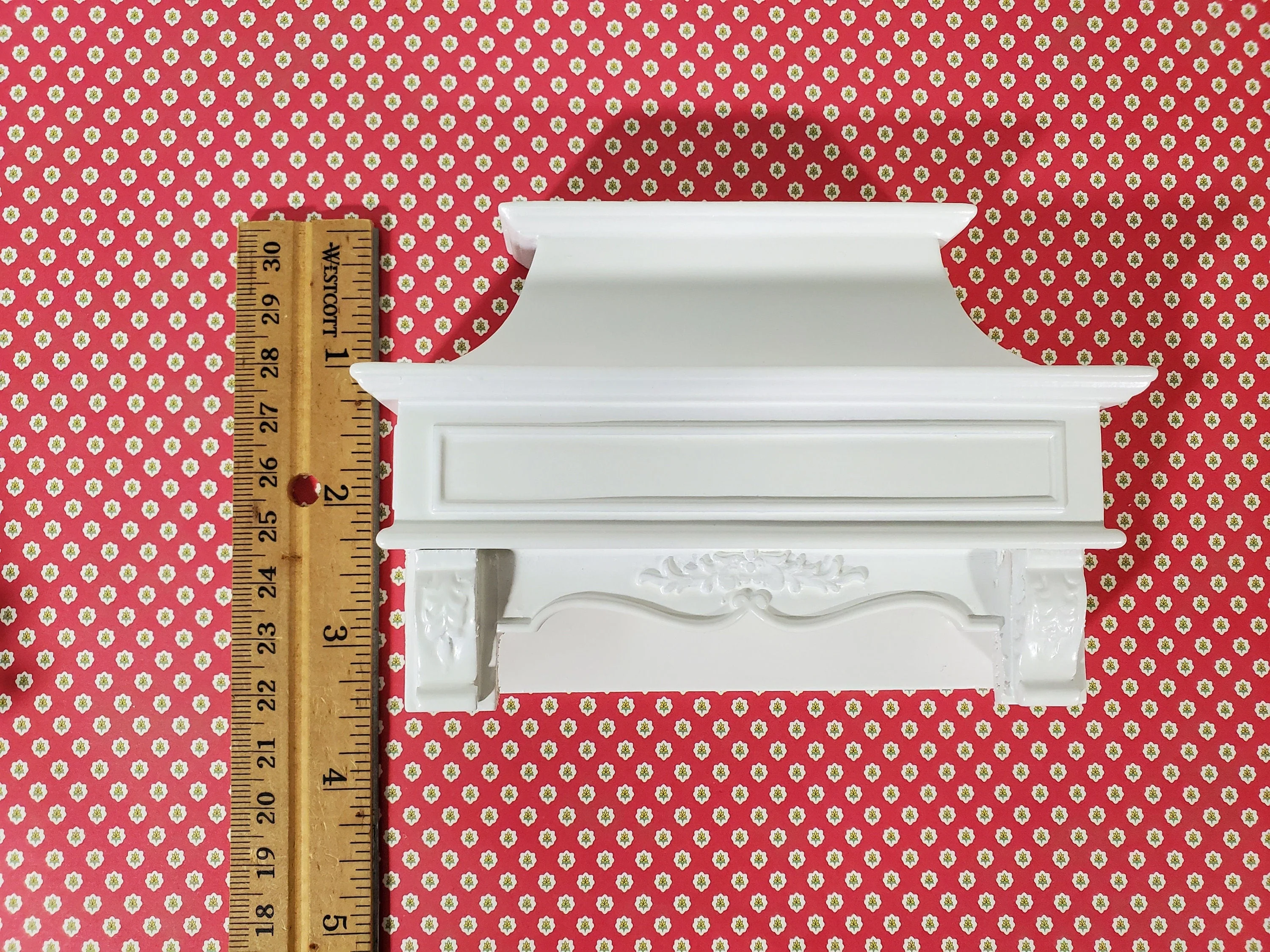 Dollhouse Stove Hood Vent White Wood 1:12 Scale Miniature Kitchen Oven Fan - Image 5
