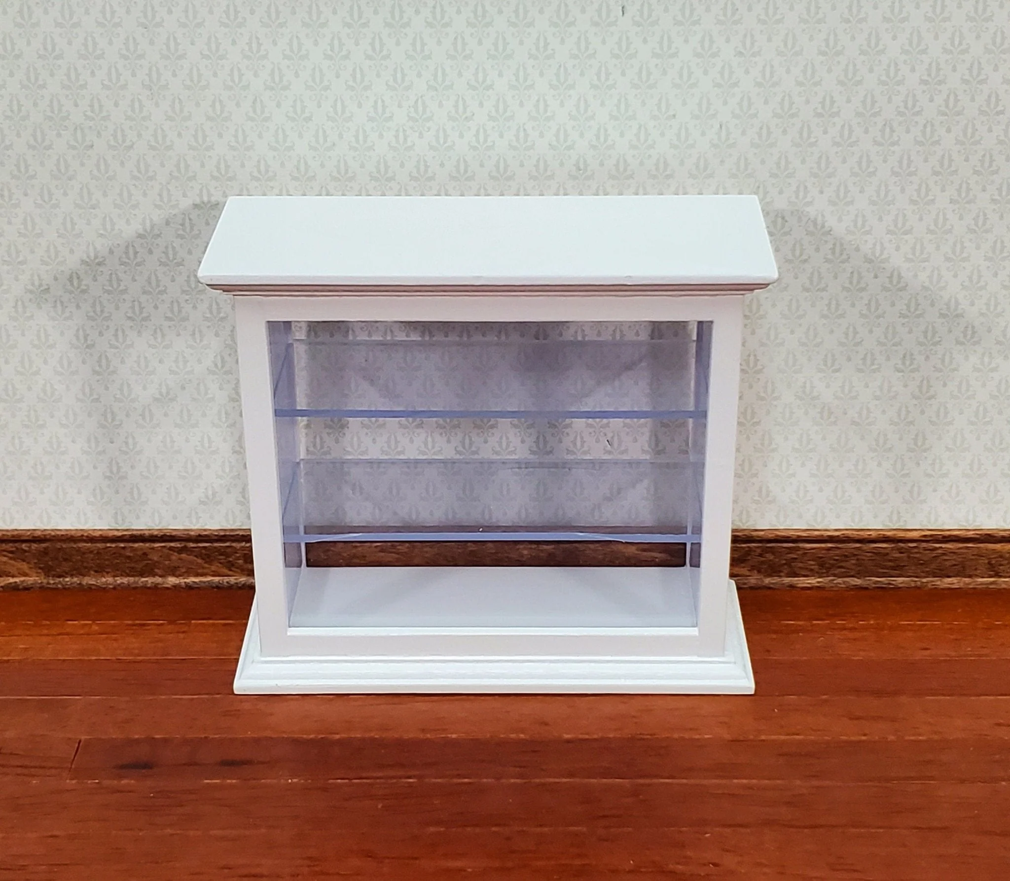 Dollhouse Tall Counter for Store or Shop Display Cabinet White 1:12 Scale Miniature Furniture
