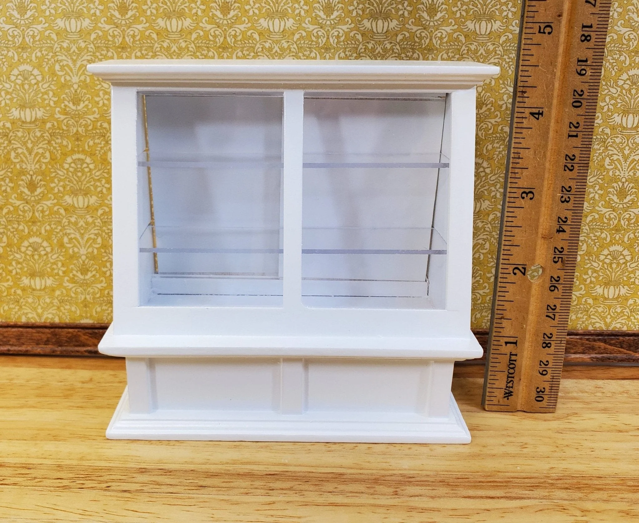 Dollhouse Tall Display Counter Cabinet for Bakery or Shop White 1:12 Scale Miniature Furniture - Image 5