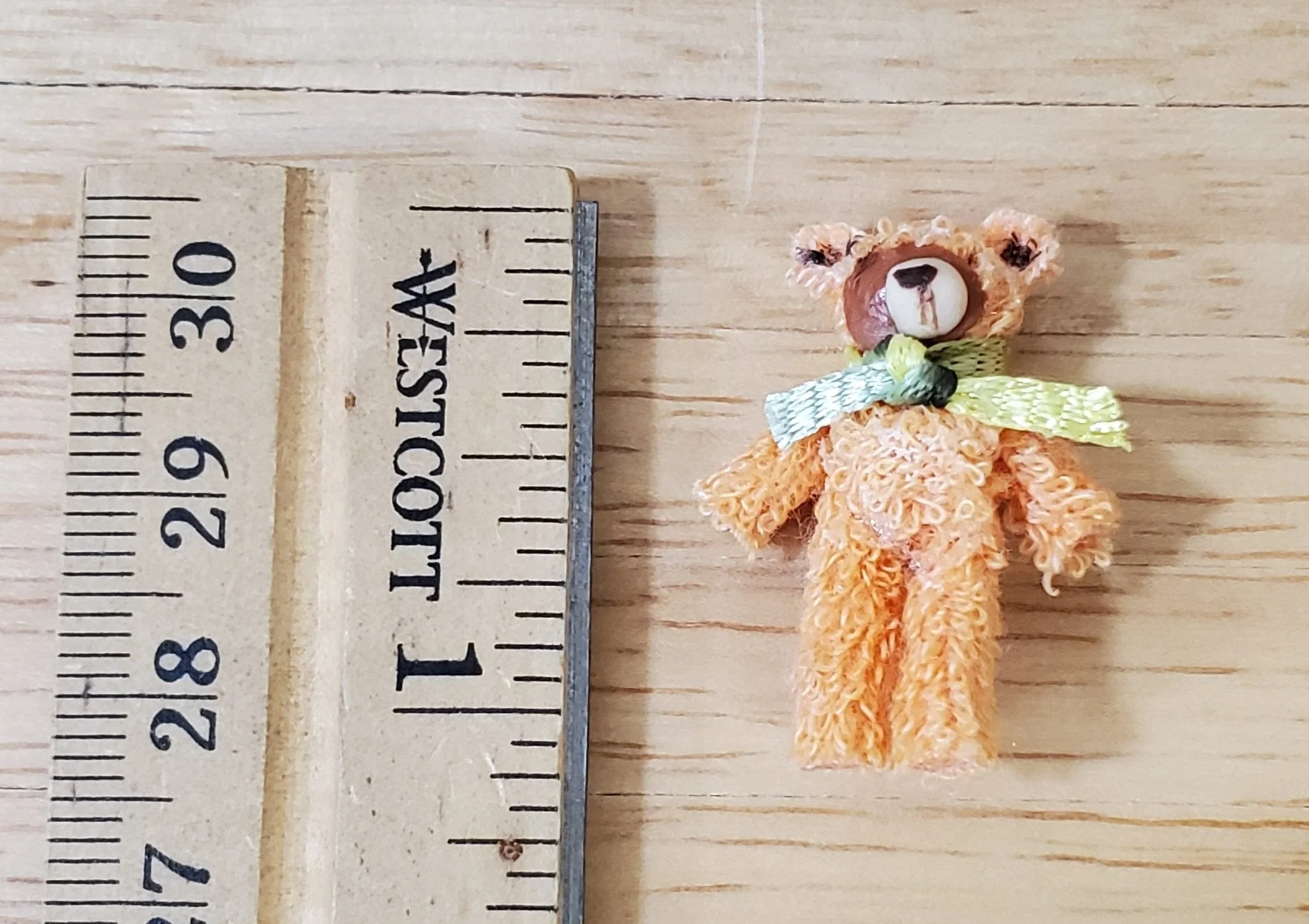 Dollhouse Teddy Bears Set of 3 Stuffed Animal Toys 1:12 Scale Miniatures - Image 4
