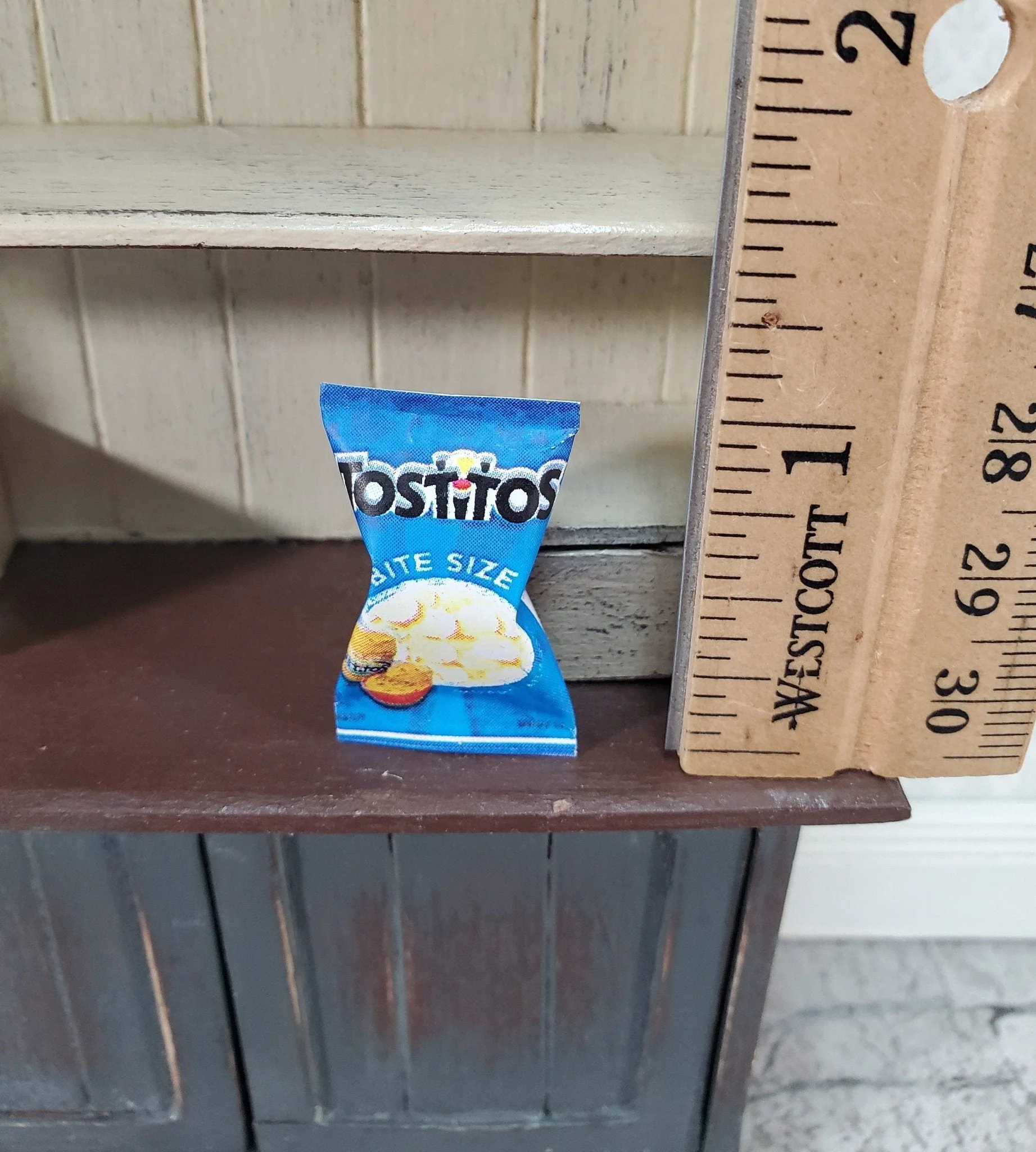 Dollhouse Tostitos Bag of Corn Chips 1:12 Scale Miniature Food Groceries Kitchen - Image 3