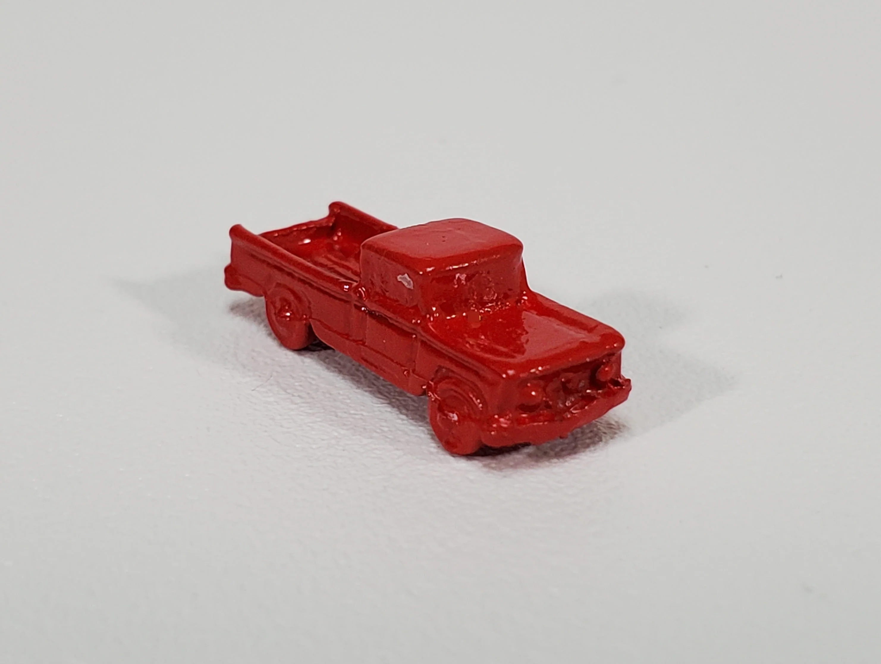 Dollhouse Toy Truck Red Painted Metal 1:12 Scale Miniature Nursery - Image 2