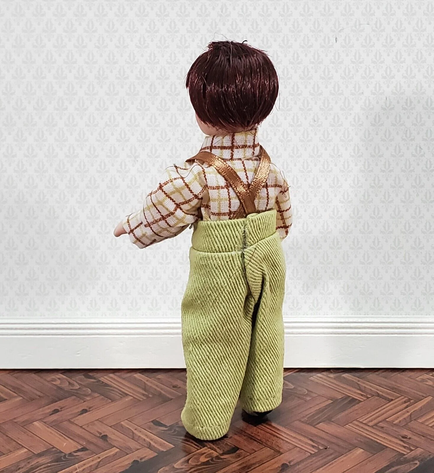 Dollhouse Victorian Boy Son Doll Porcelain Semi-Poseable 1:12 Scale Miniature - Image 3