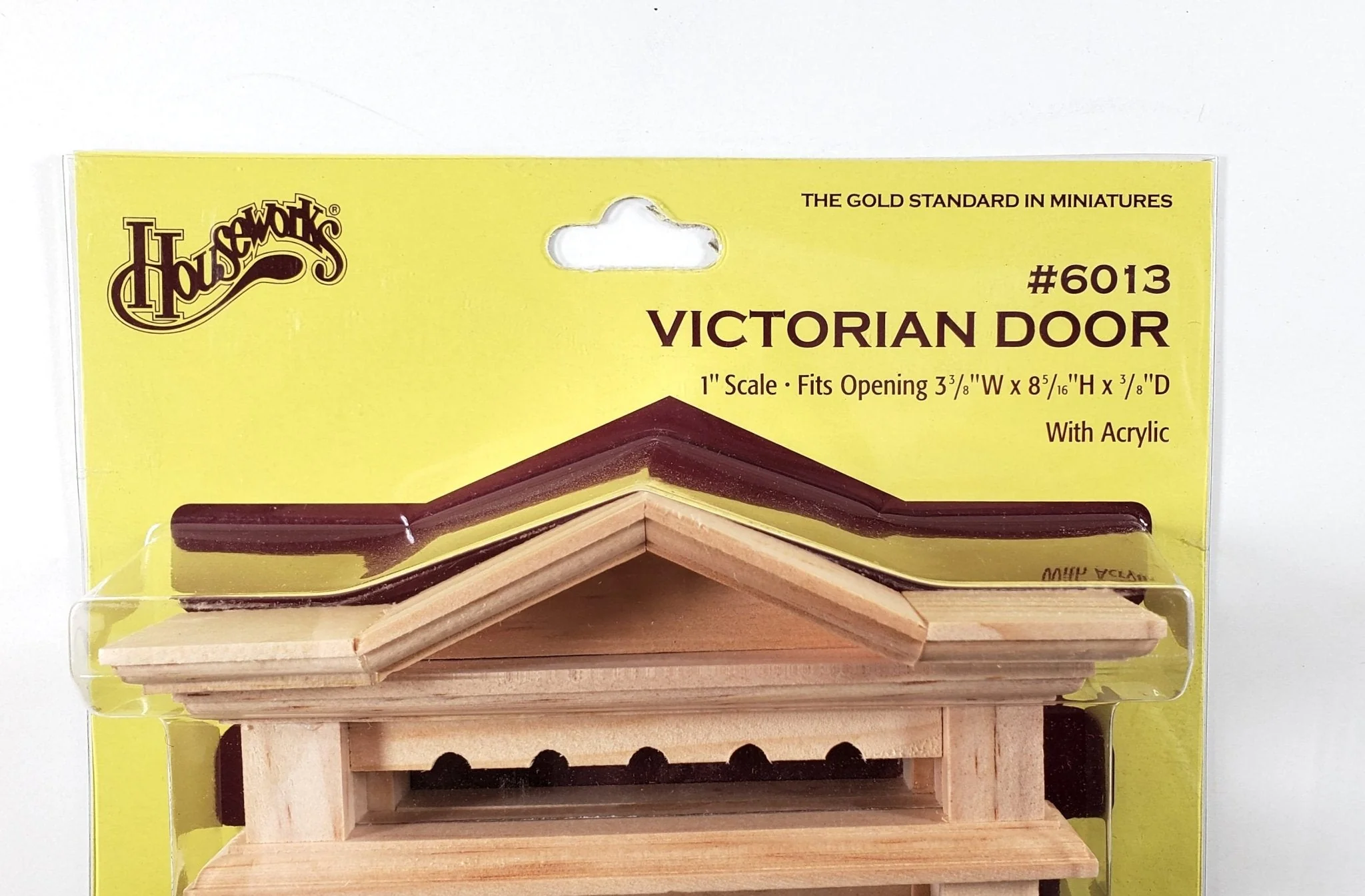 Dollhouse Victorian Door Exterior 6 Panel 1:12 Scale Miniature Houseworks #6013 - Image 6